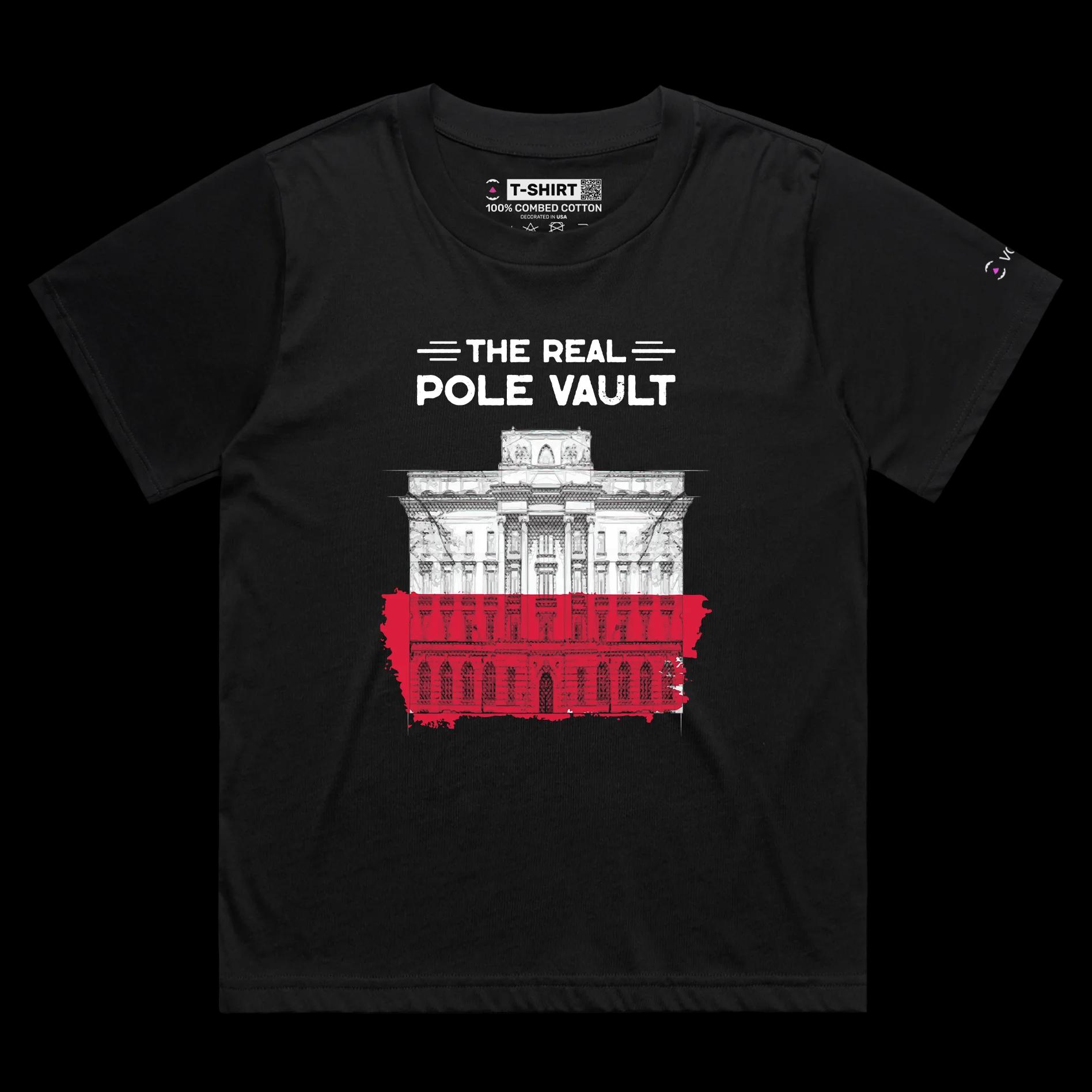 VOICEART Black Female Loose Bank of Poland Economics T-Shirt Premium Quality Graphic Design Treasury Vault Play Tee