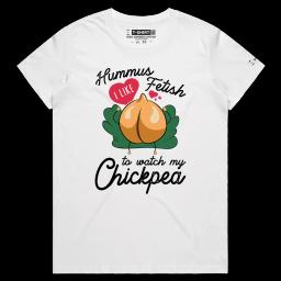 Hummus Be Joking_Female MAPLE White