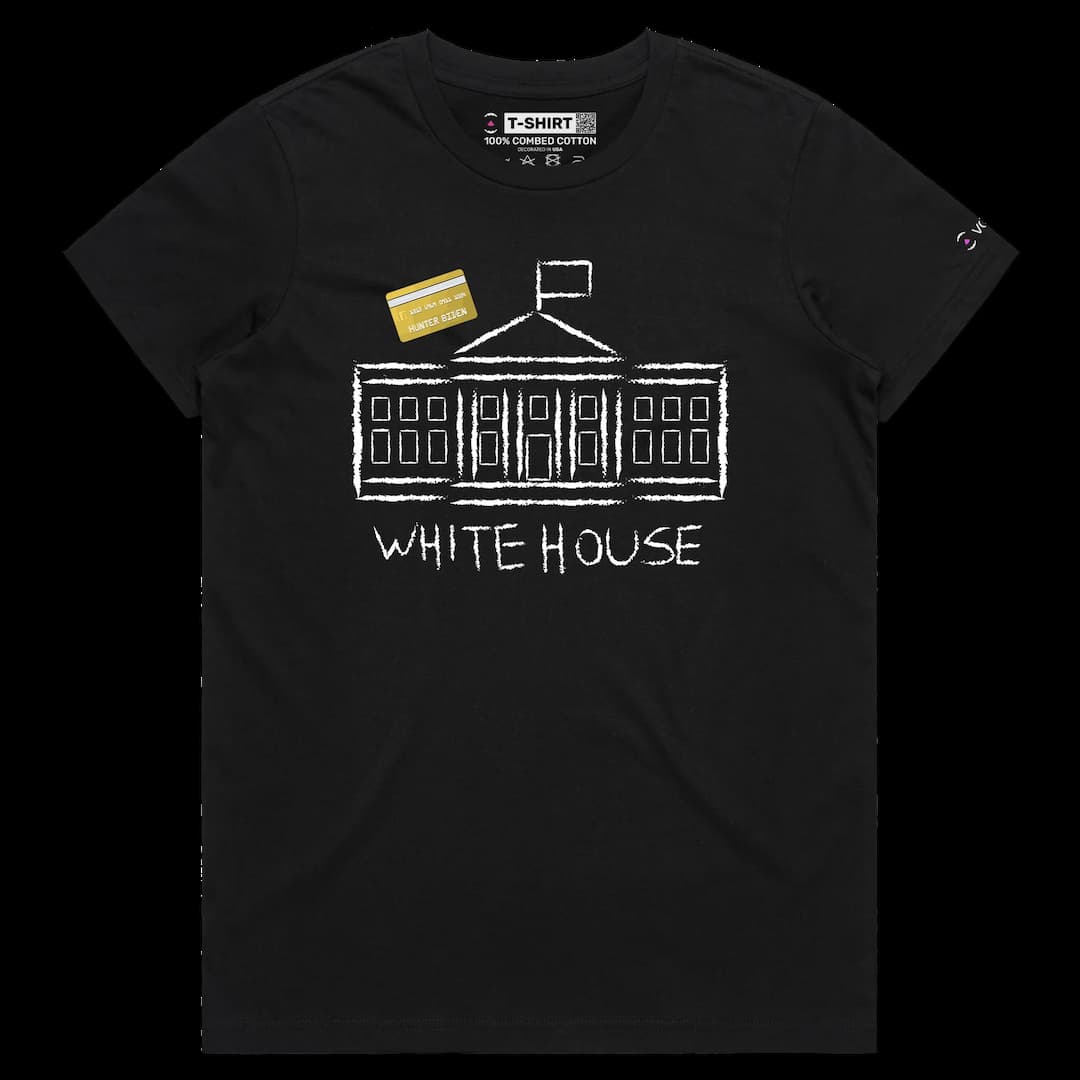 VOICEART Black Female Regular White House Narcotics Funny T-Shirt Graphic Premium Design President Joe Biden Sarcastic