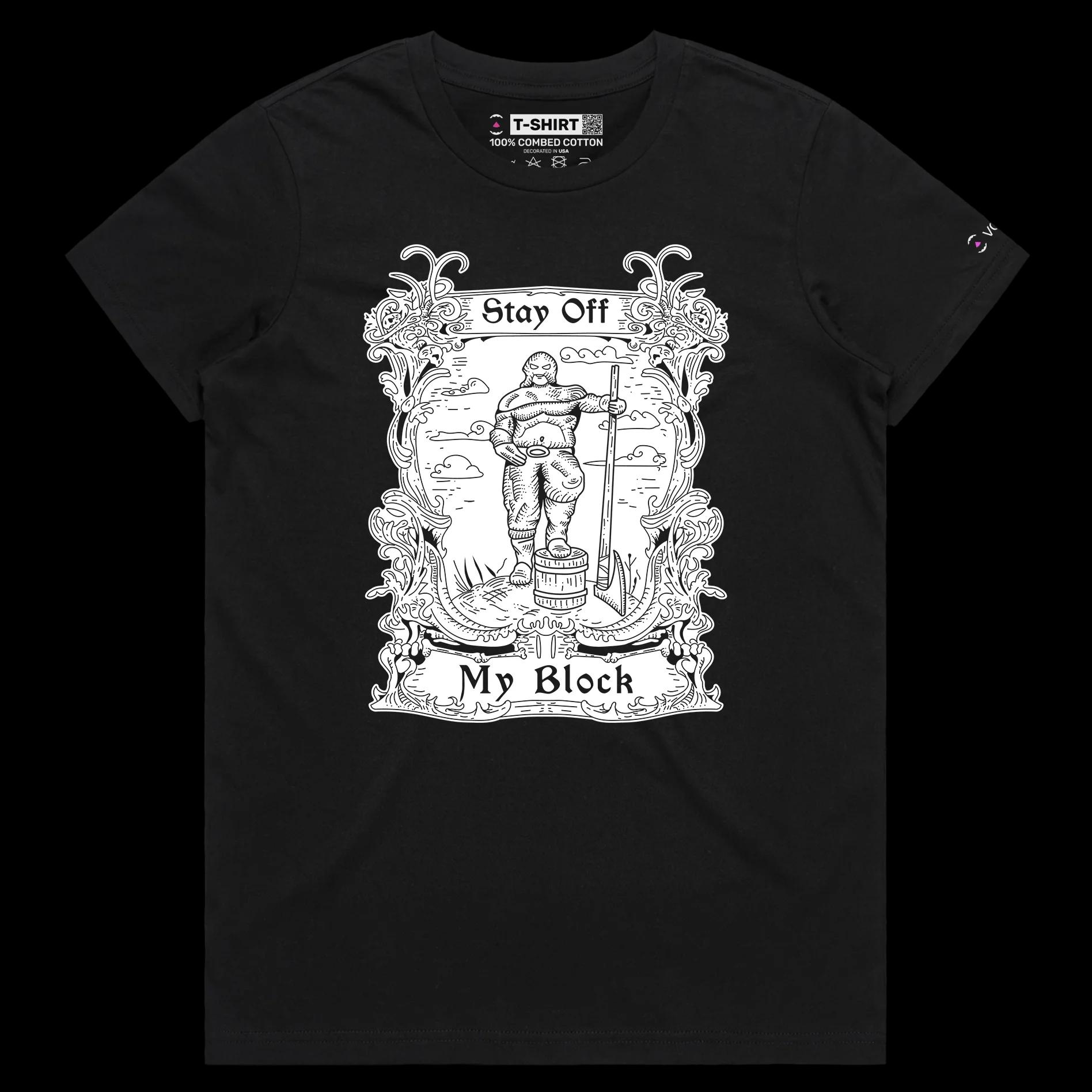 VOICEART Black Female Regular Executioner Funny T-Shirt Premium Dark Humor Graphic Design Sarcastic Middle Ages Beheading