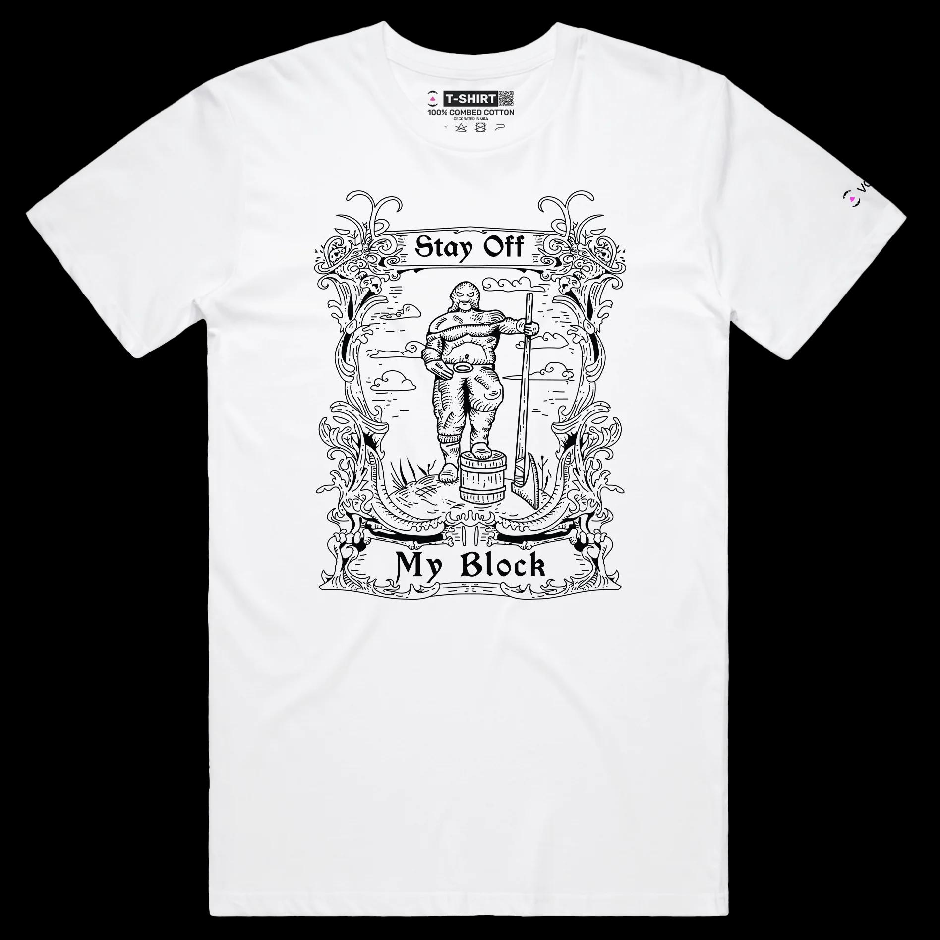 VOICEART White Male Regular Executioner Funny T-Shirt Premium Dark Humor Graphic Design Sarcastic Middle Ages Beheading