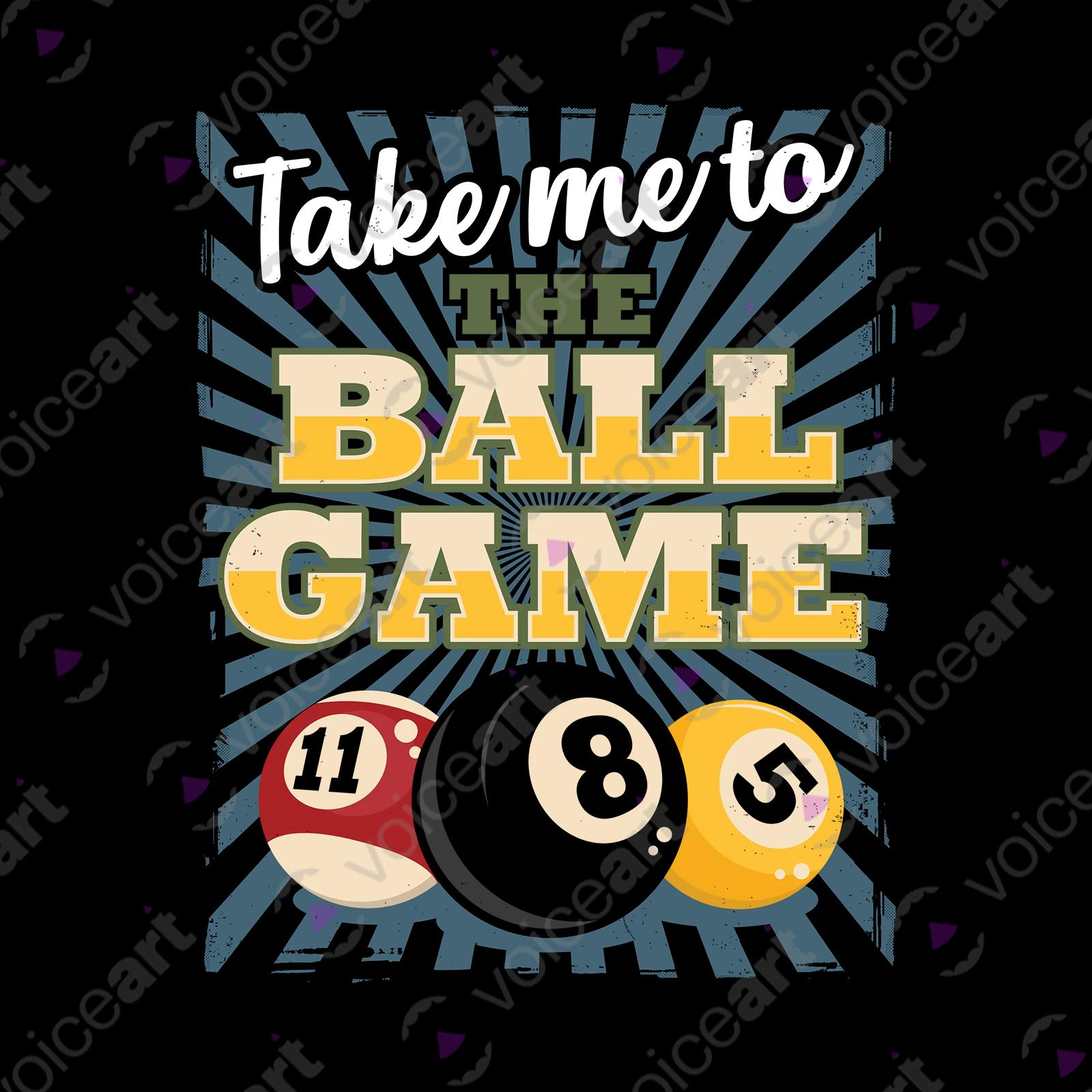VOICEART Black Watermark Shooting Pool Sports T-Shirt Premium Quality Graphic Ball Game Funny Tee for Billiard Fans
