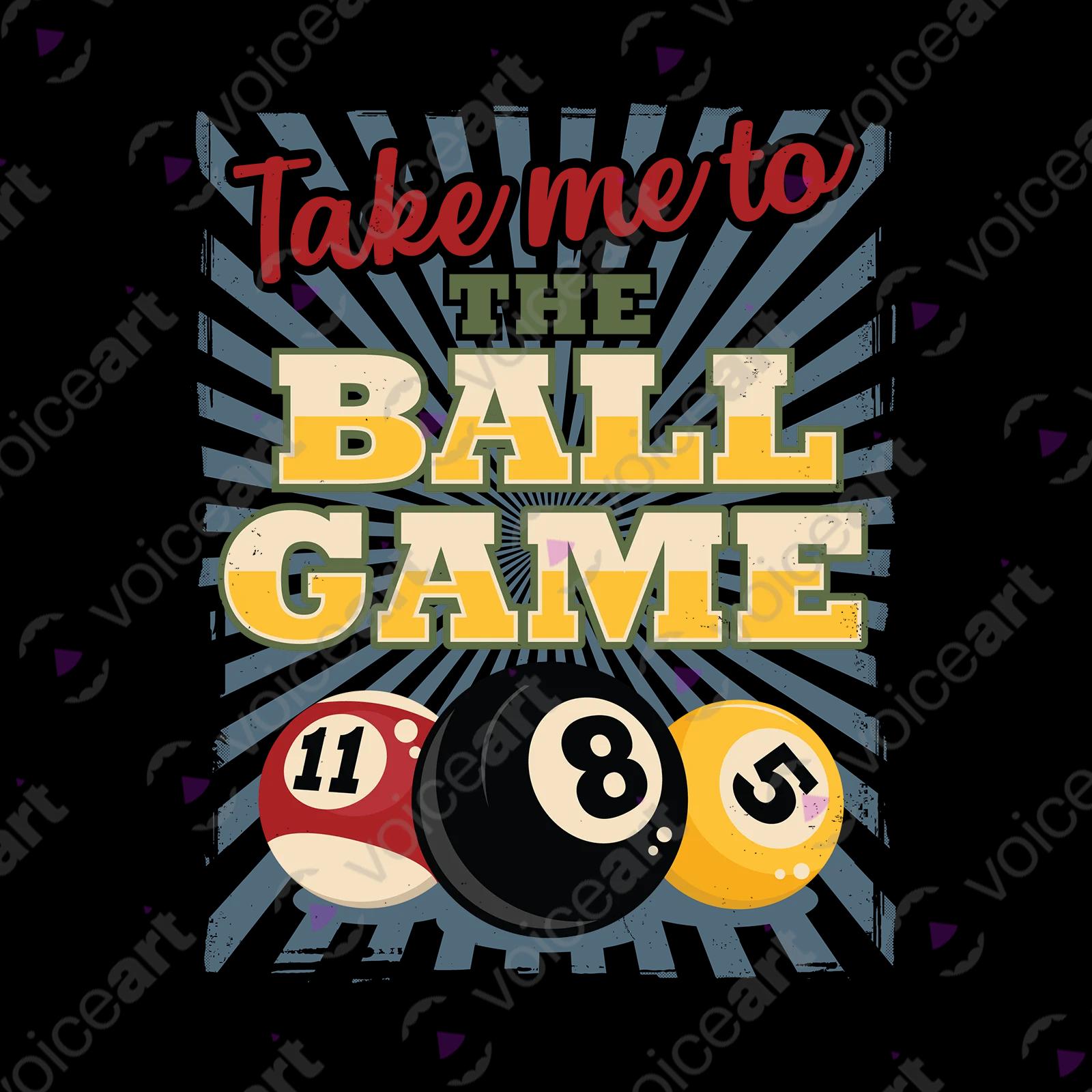 VOICEART White Watermark Shooting Pool Sports T-Shirt Premium Quality Graphic Ball Game Funny Tee for Billiard Fans