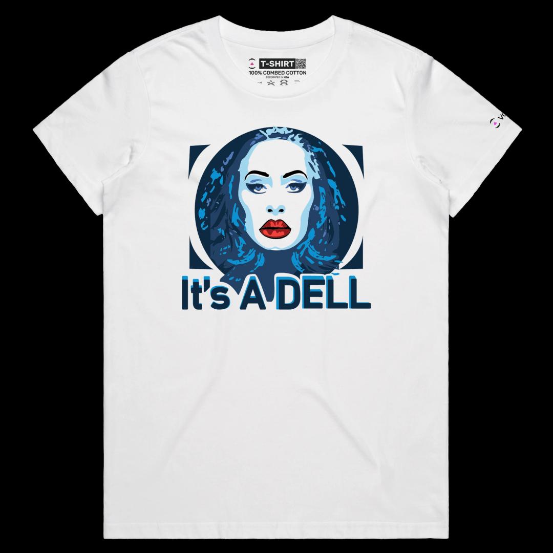 VOICEART White Female Regular Adele Lyrics Shirt Premium Quality Graphic Design Popular Singer Music Tee Funny Play Words