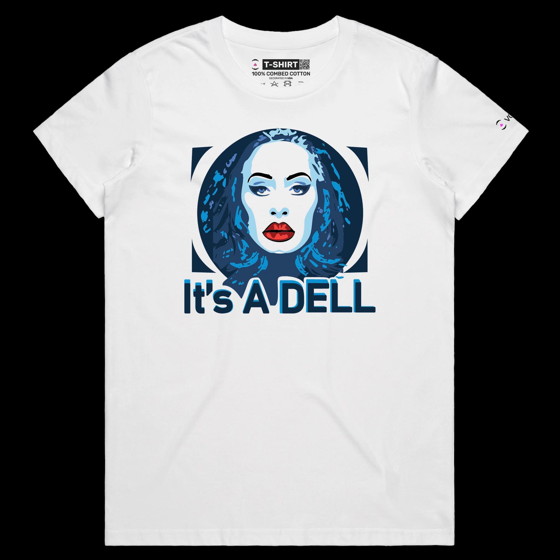VOICEART White Female Regular Adele Lyrics Shirt Premium Quality Graphic Design Popular Singer Music Tee Funny Play Words