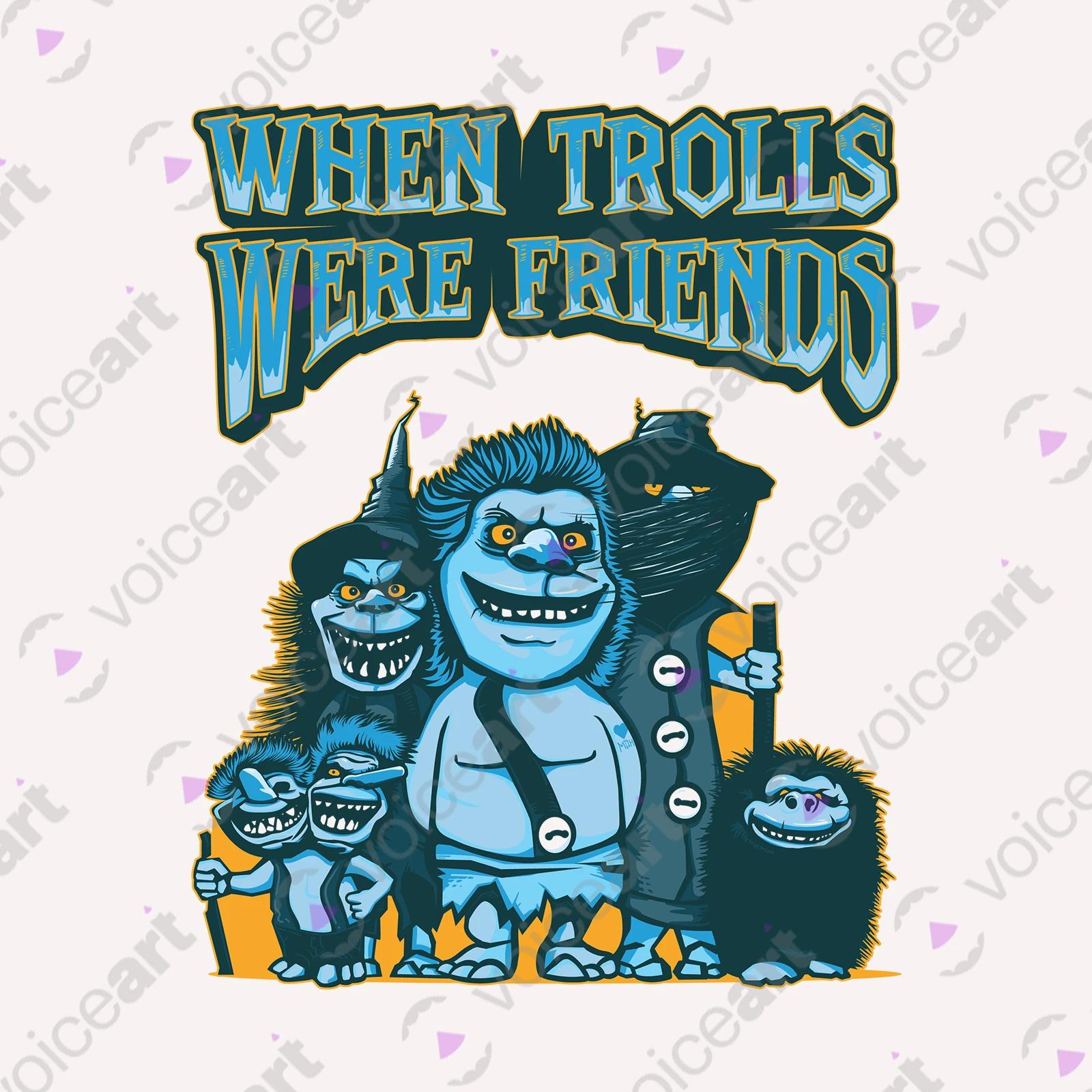 VOICEART White Watermark Funny Trolls Offensive T-Shirt with Premium Quality Graphic A Tee for Friendships and Trolling