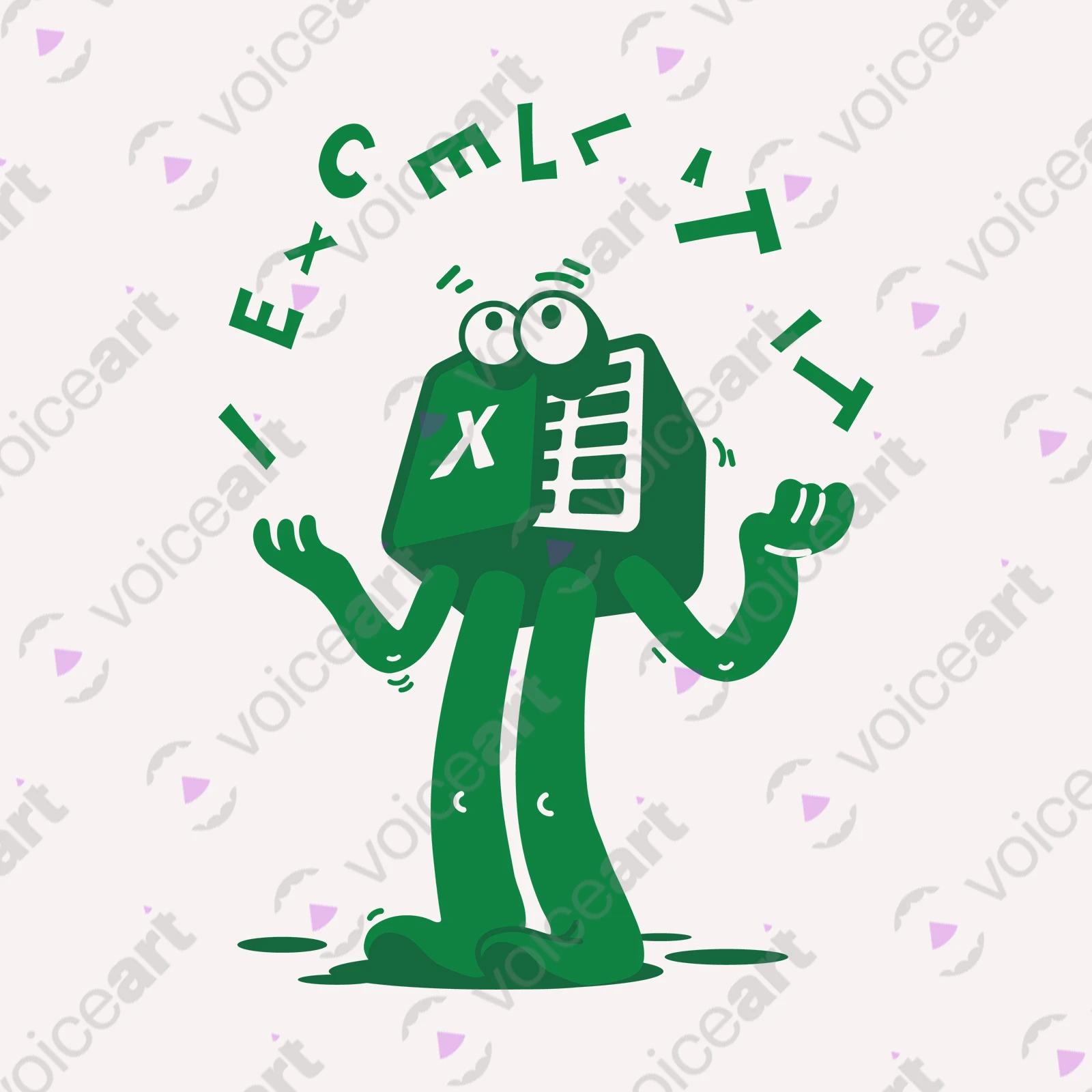 VOICEART White Watermark Excel Spreadsheet Funny TShirt Premium Quality Design Software That Also Makes Bed Wordplay Tee