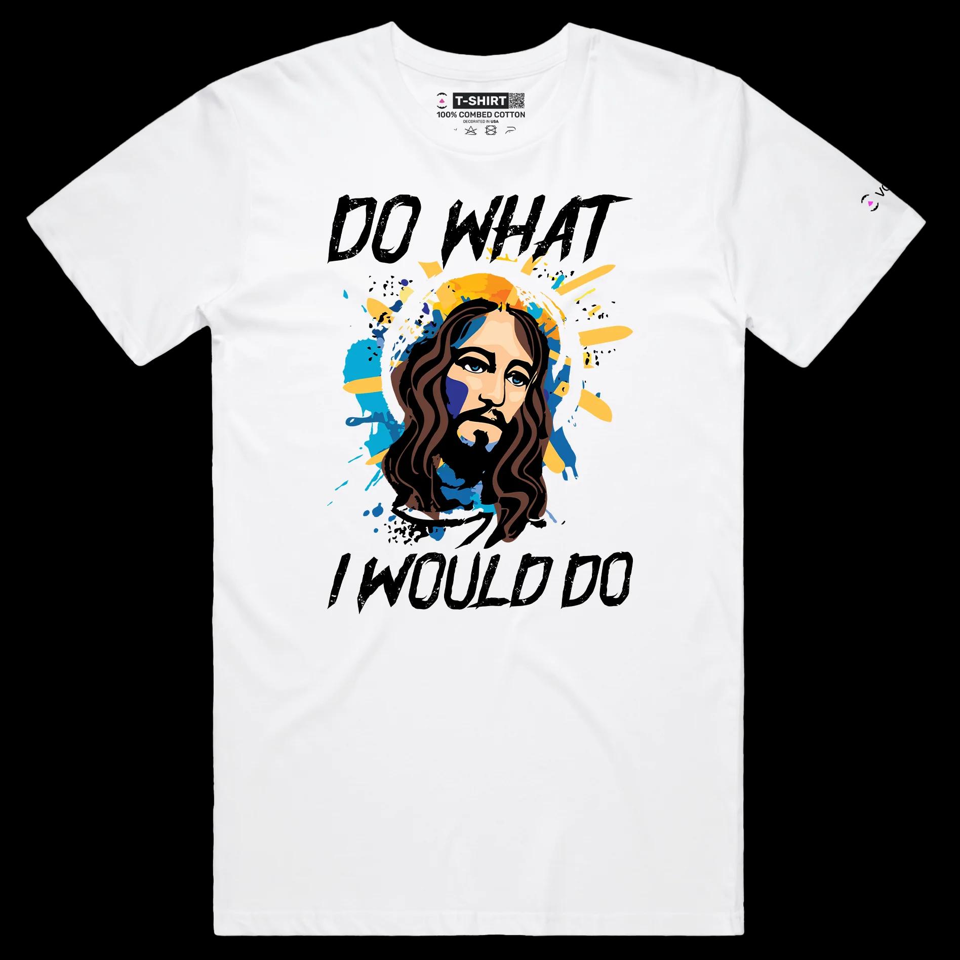 VOICEART White Male Regular Jesus Christ Righteousness T-Shirt with Premium Quality Graphic Design Religion and Faith Tee