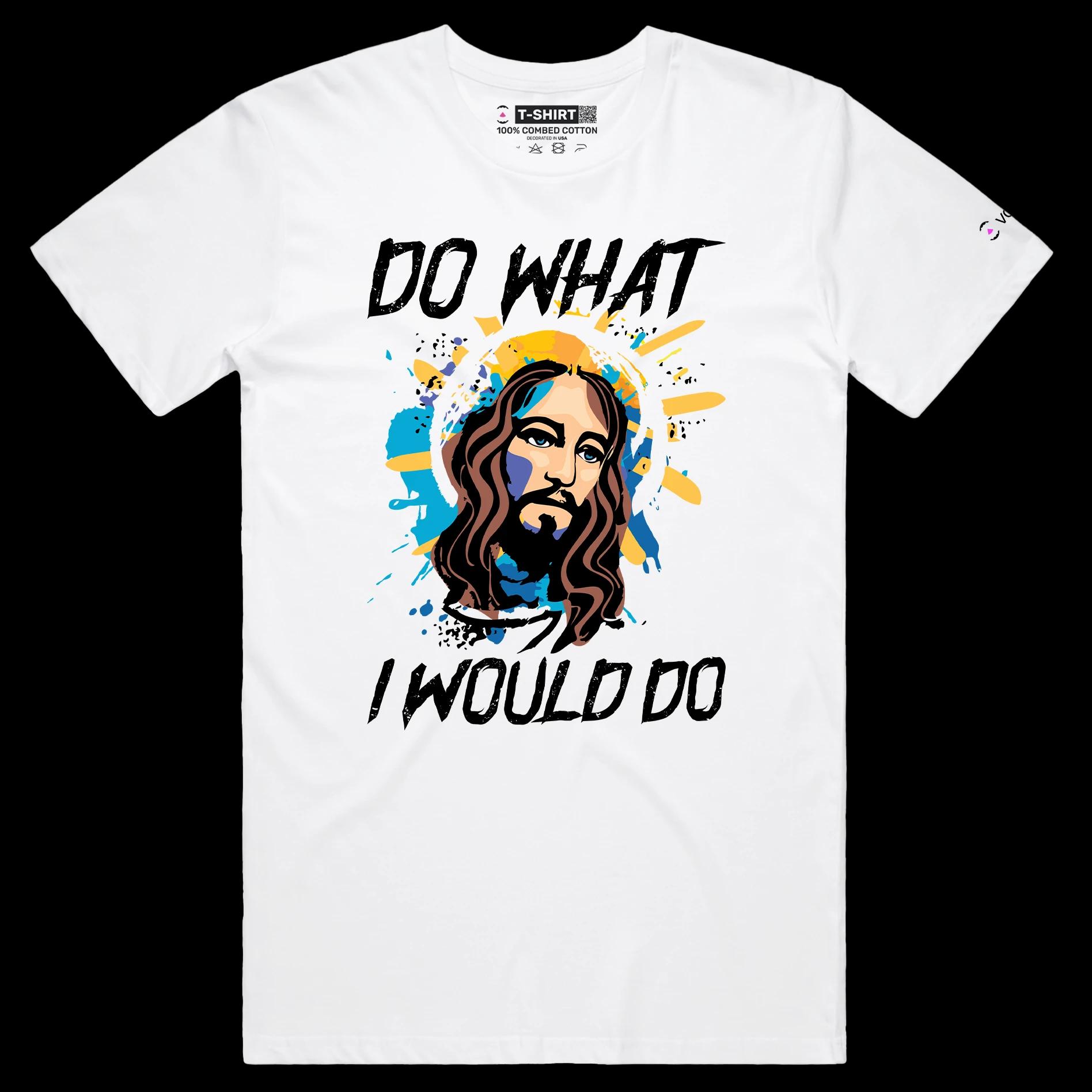 VOICEART White Male Regular Jesus Christ Righteousness T-Shirt with Premium Quality Graphic Design Religion and Faith Tee