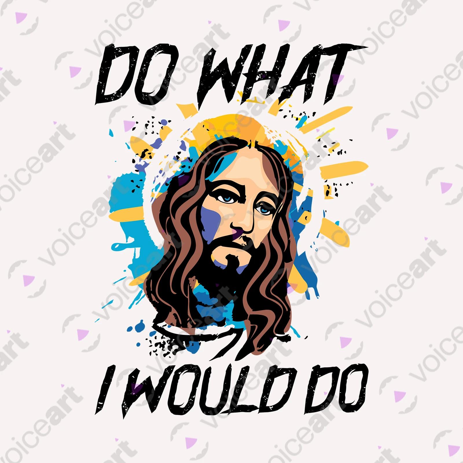 VOICEART White Watermark Jesus Christ Righteousness T-Shirt with Premium Quality Graphic Design Religion and Faith Tee