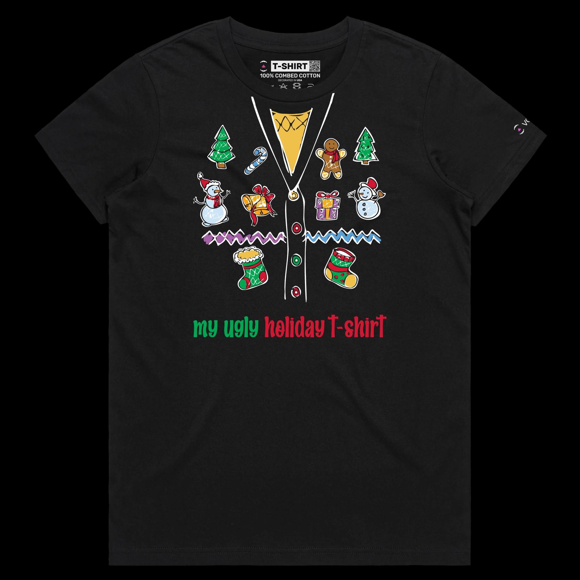 Black Female ‘My Ugly Holiday T-shirt’ design VOICEART