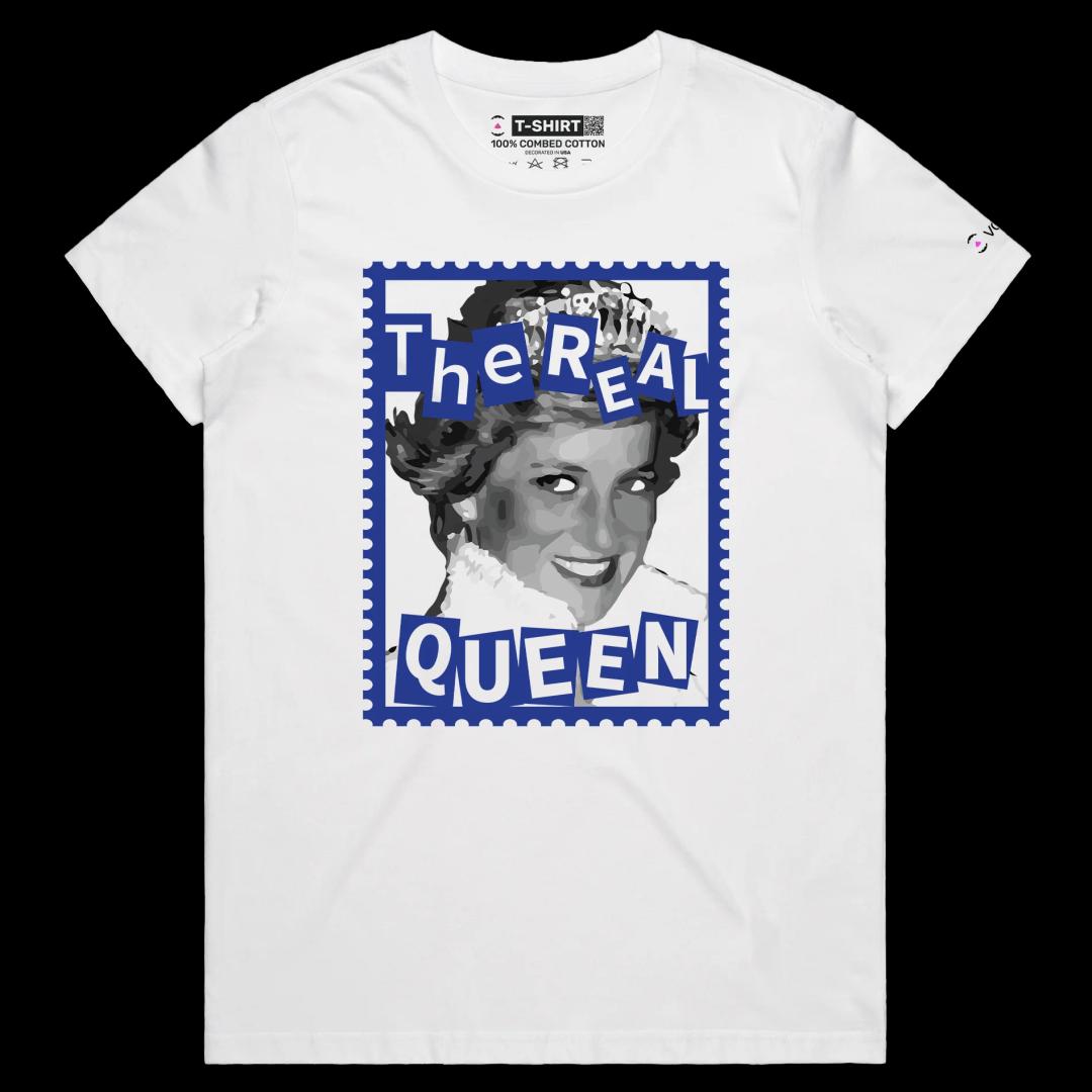 VOICEART White Female Regular Princess Diana Historical T-Shirt with Premium Quality Design Tee for Men and Women v1