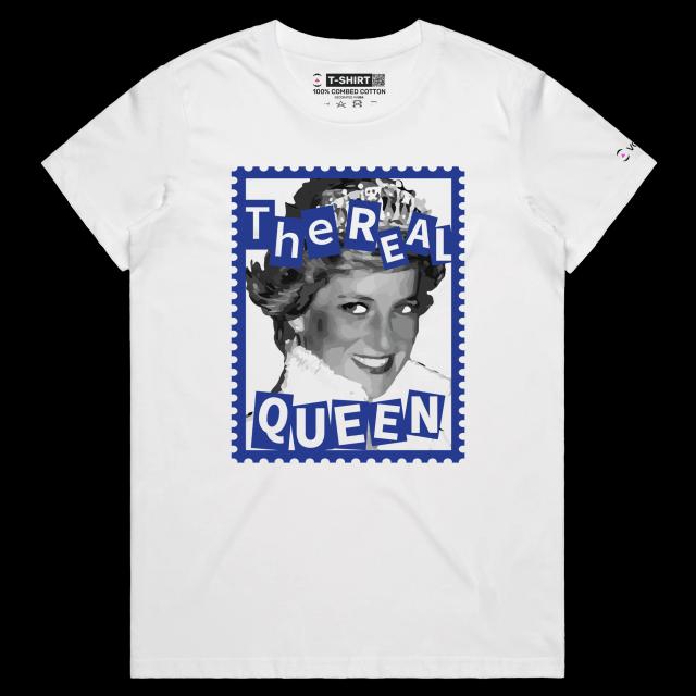 VOICEART White Female Regular Princess Diana Historical T-Shirt with Premium Quality Design Tee for Men and Women v1