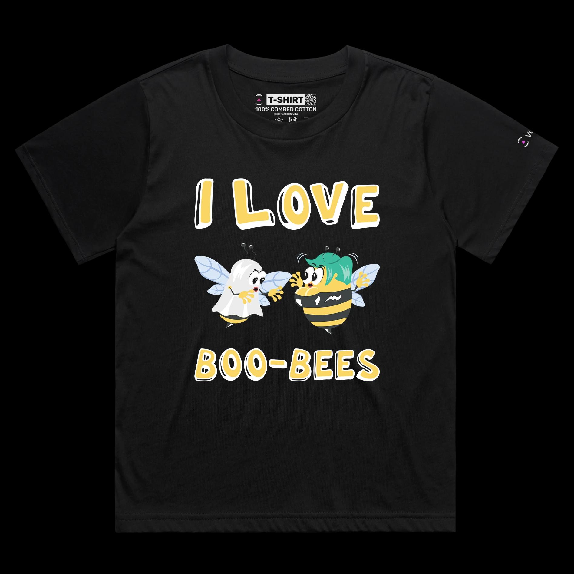 VOICEART Black Female Loose Gay Bees Funny T-Shirt Premium Quality Graphic Design LGBTQ Pride Tee Play on Words for Adults