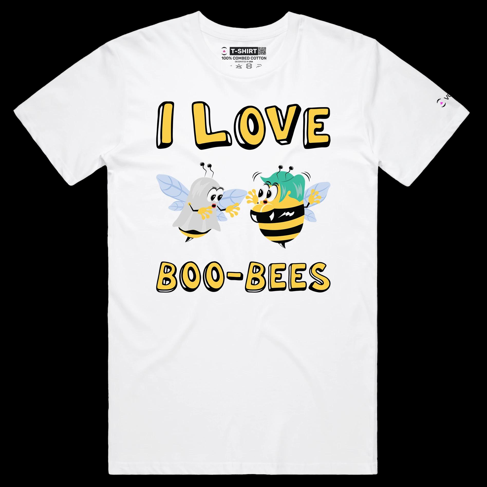 VOICEART White Male Regular Gay Bees Funny T-Shirt Premium Quality Graphic Design LGBTQ Pride Tee Play on Words for Adults
