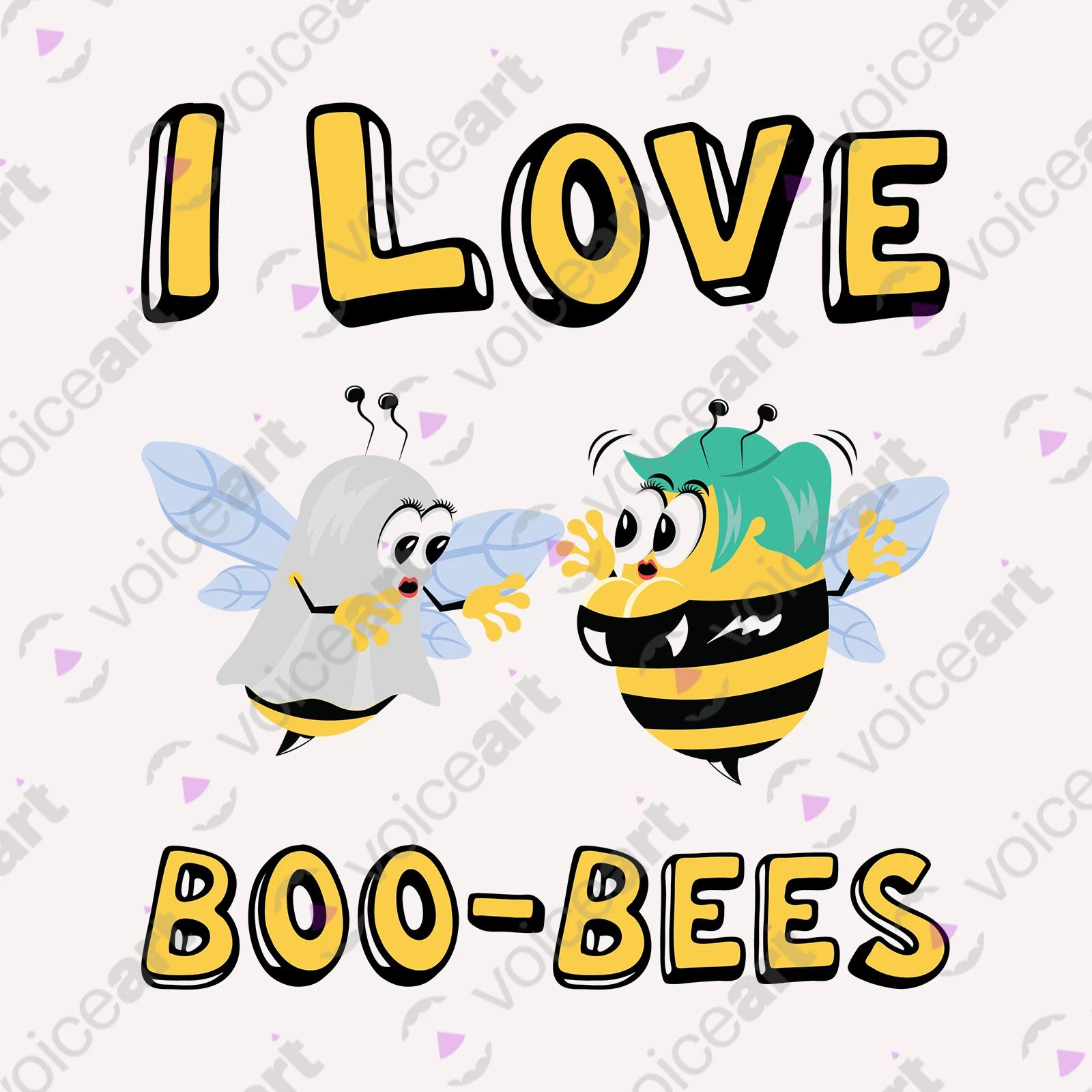 VOICEART White Watermark Gay Bees Funny T-Shirt Premium Quality Graphic Design LGBTQ Pride Tee Play on Words for Adults