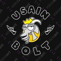 My Sporting Icons, Usain Bolt_Watermark Black