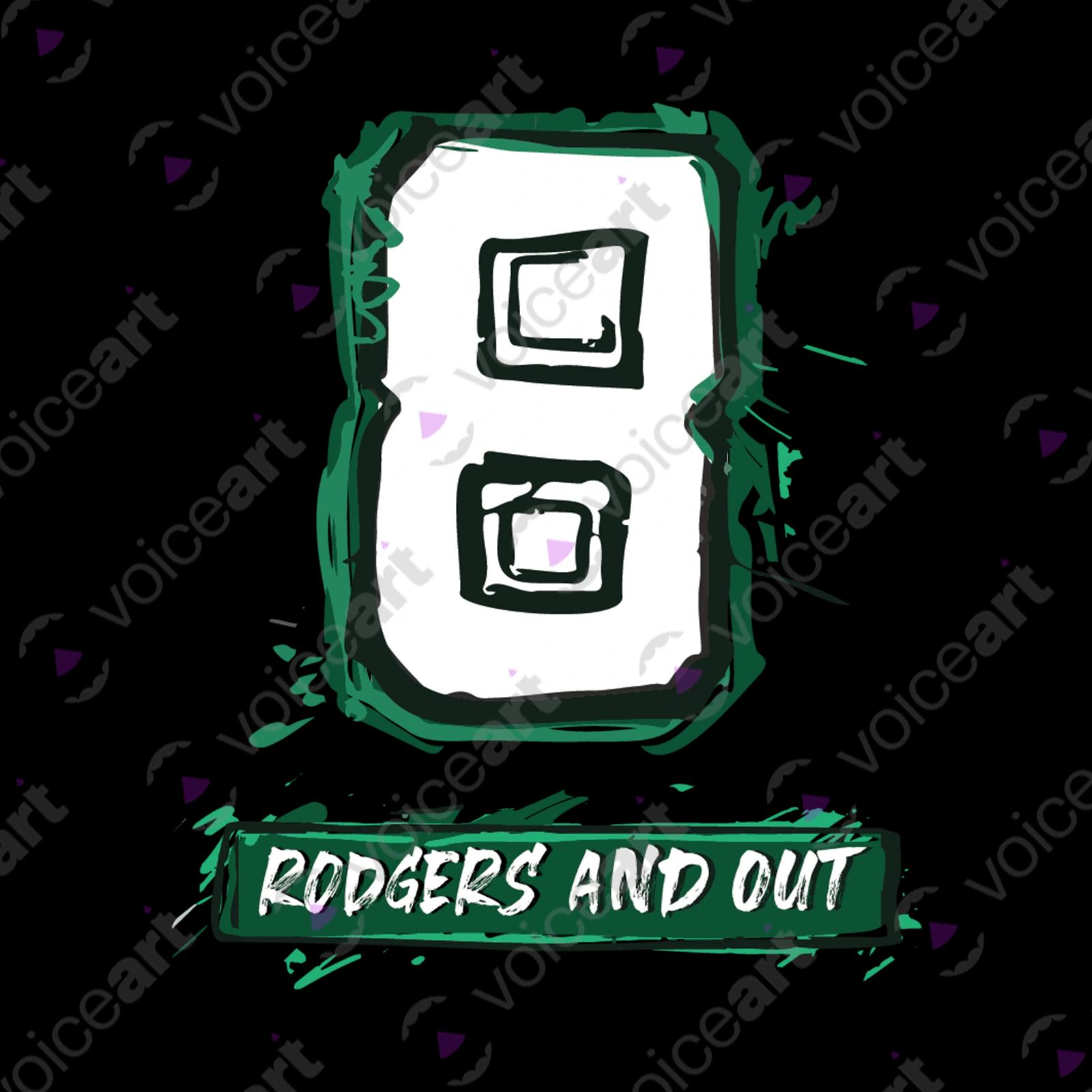 VOICEART Black Watermark Rodgers Out T-Shirt Premium Graphic Design Achilles Heel Wordplay Tee New York Football Fans