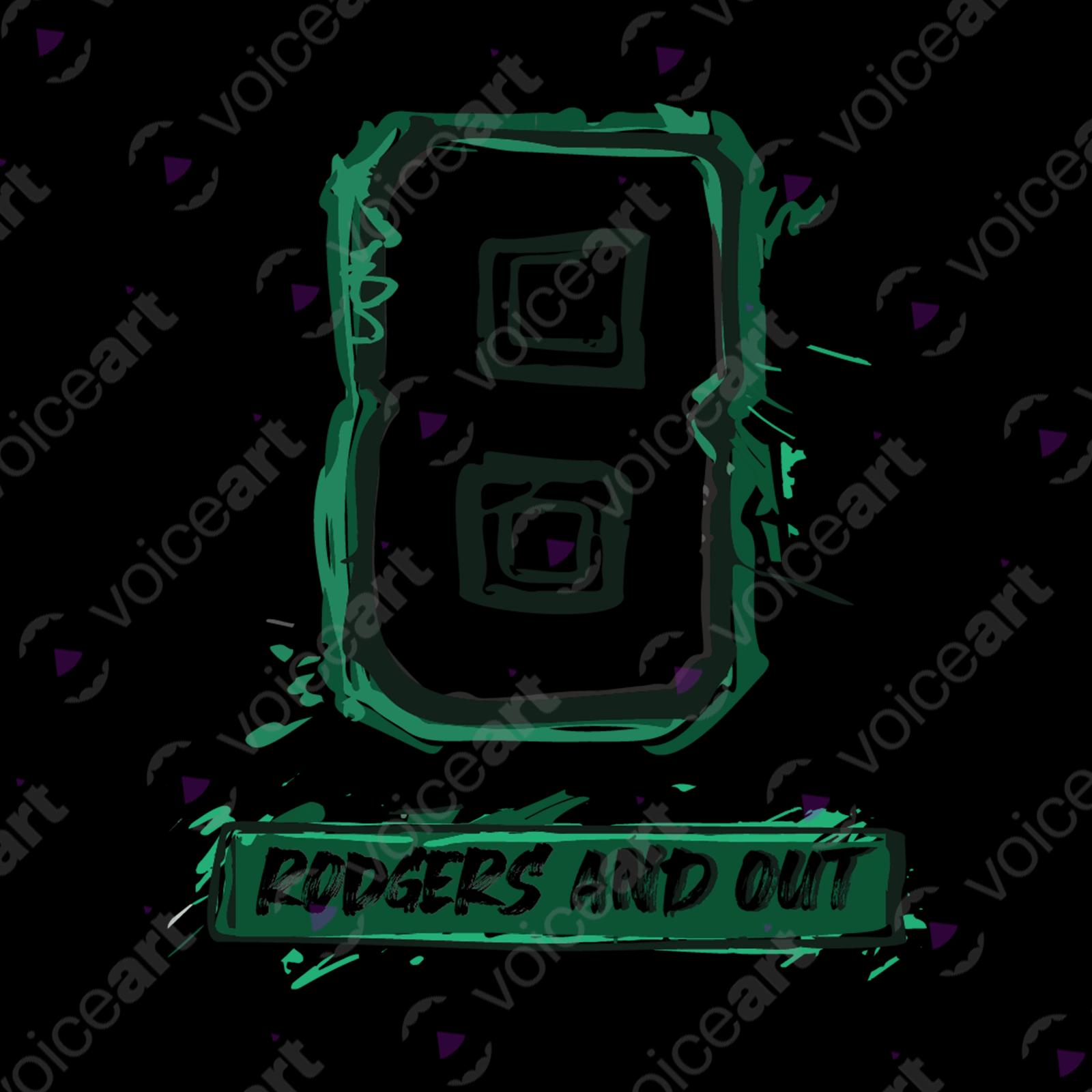VOICEART White Watermark Rodgers Out T-Shirt Premium Graphic Design Achilles Heel Wordplay Tee New York Football Fans