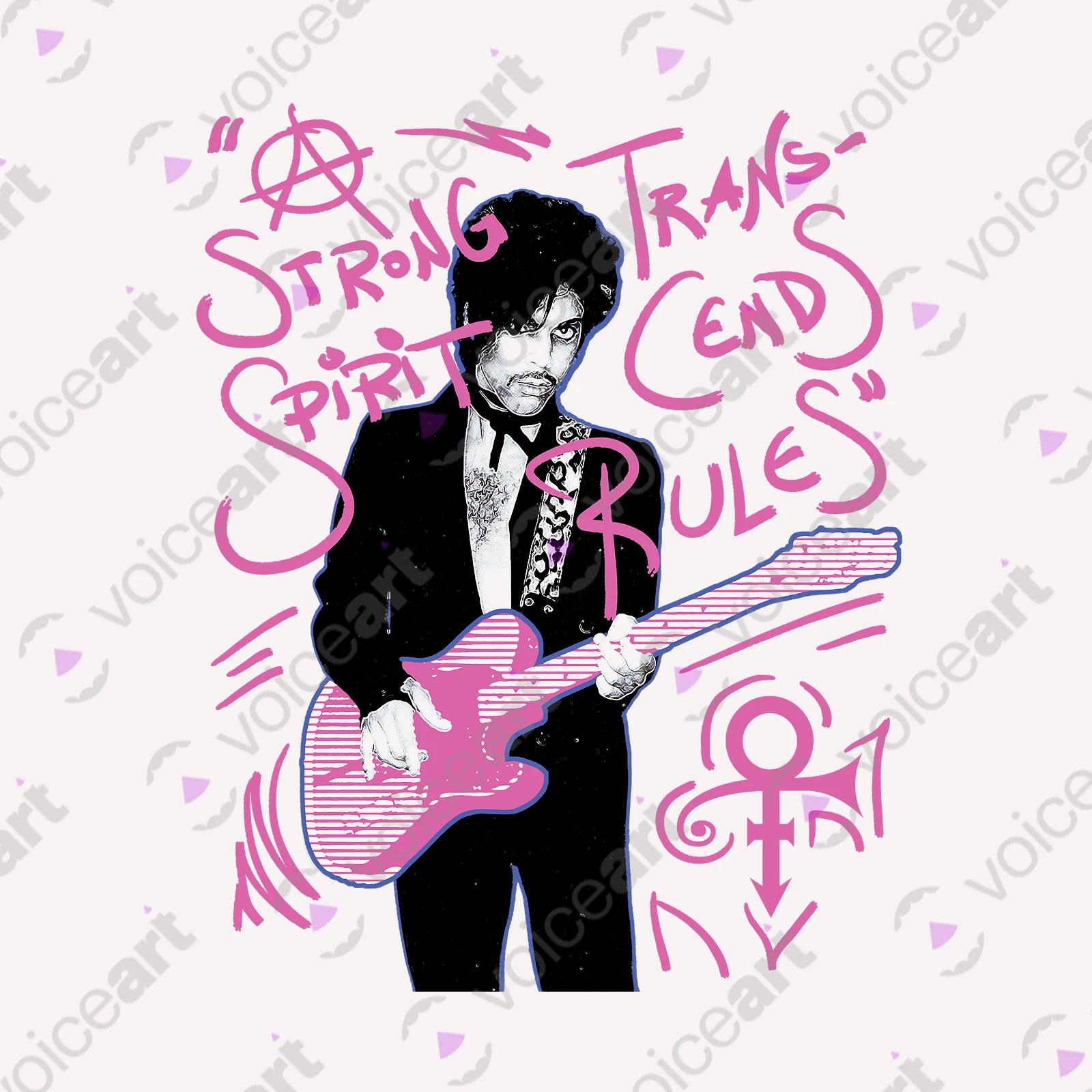 VOICEART White Watermark Prince Legendary Quote T-Shirt Premium Graphic Design Music Iconic Superstar Tee Prince Quote