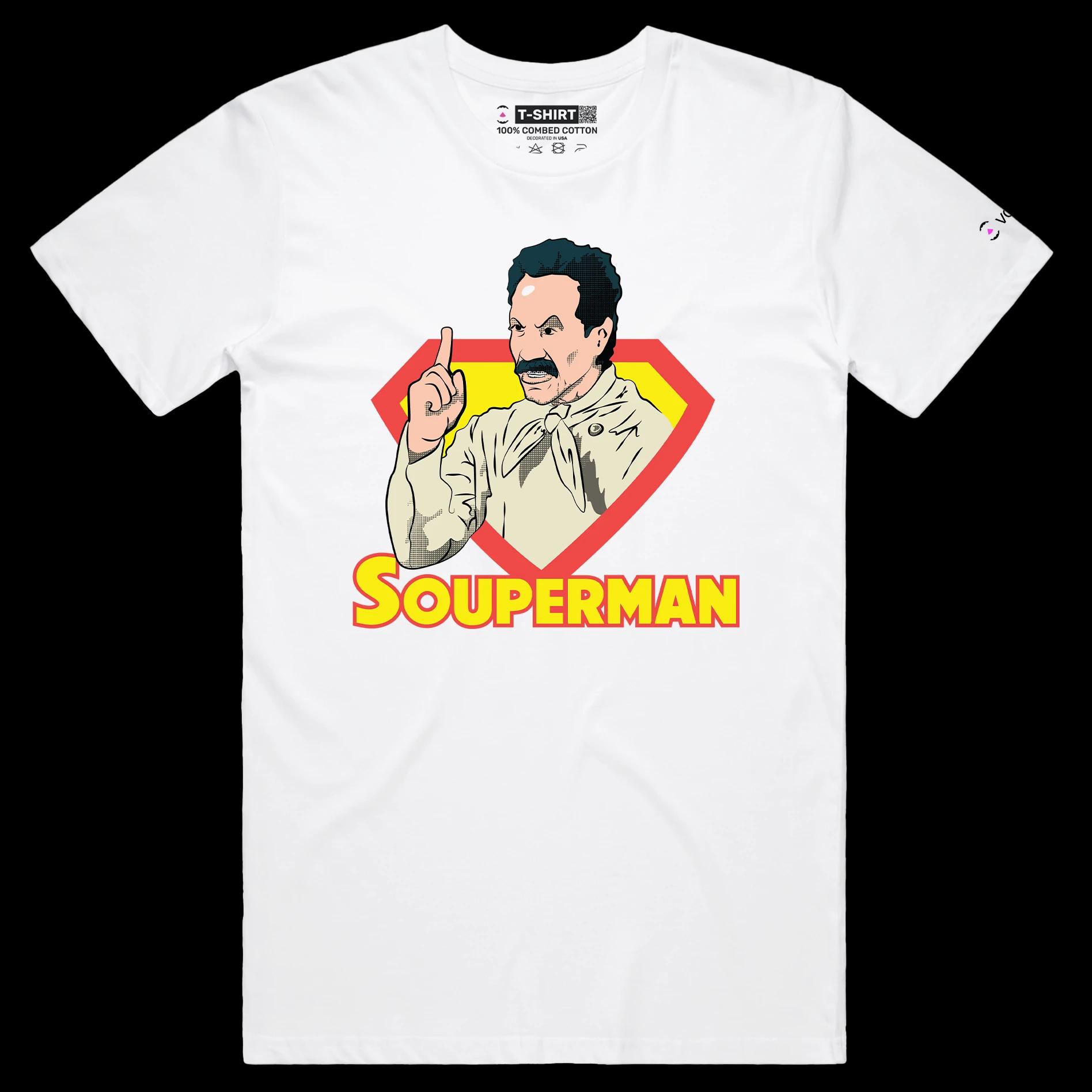 VOICEART White Male Regular Seinfeld Sitcom Funny tshirt Premium Quality Graphic Superman Wordplay Tee Nazi Character