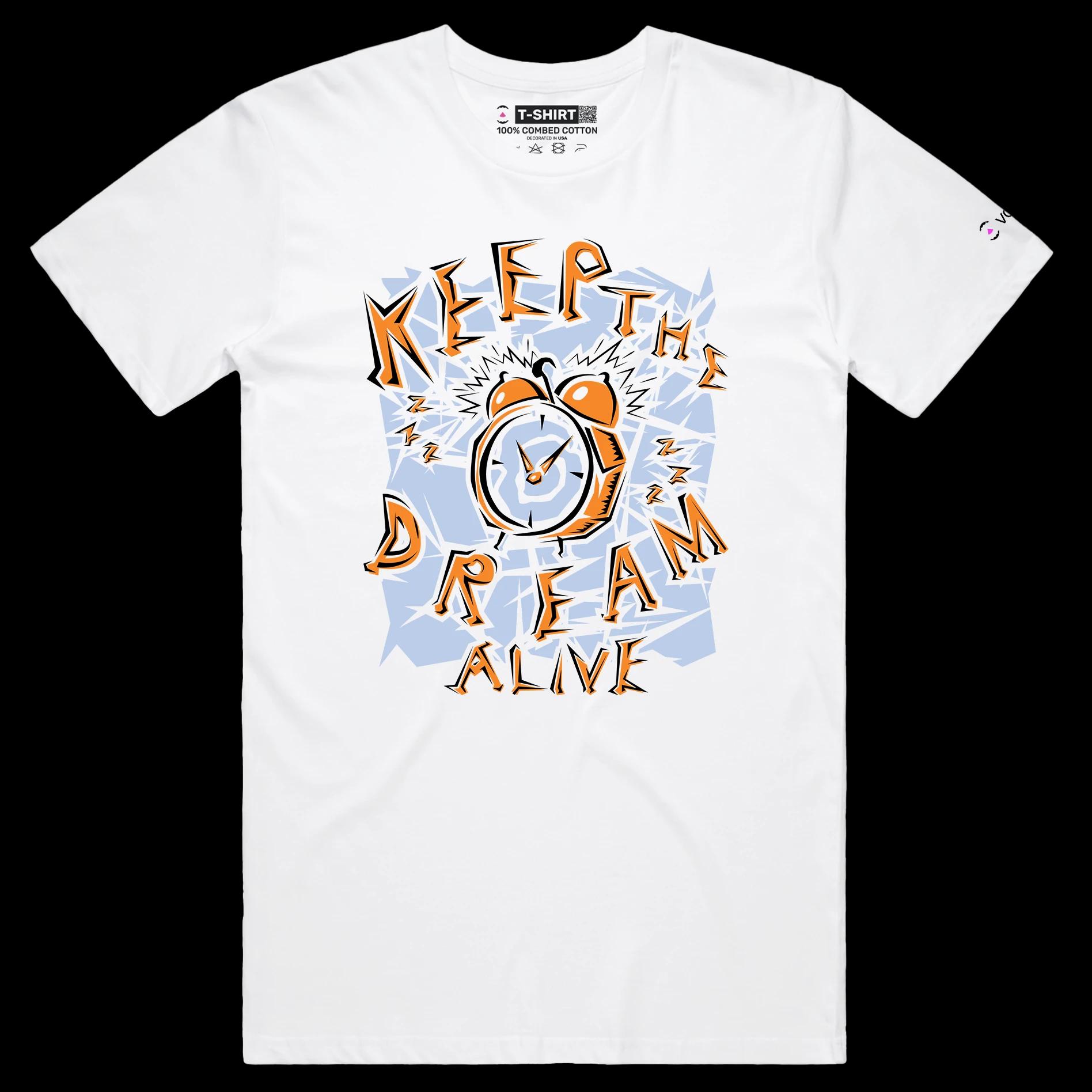 VOICEART White Male Regular Alarm Clock Snooze Button Funny T-Shirt Premium Quality Graphic Wake Up for Work Tee Play Words