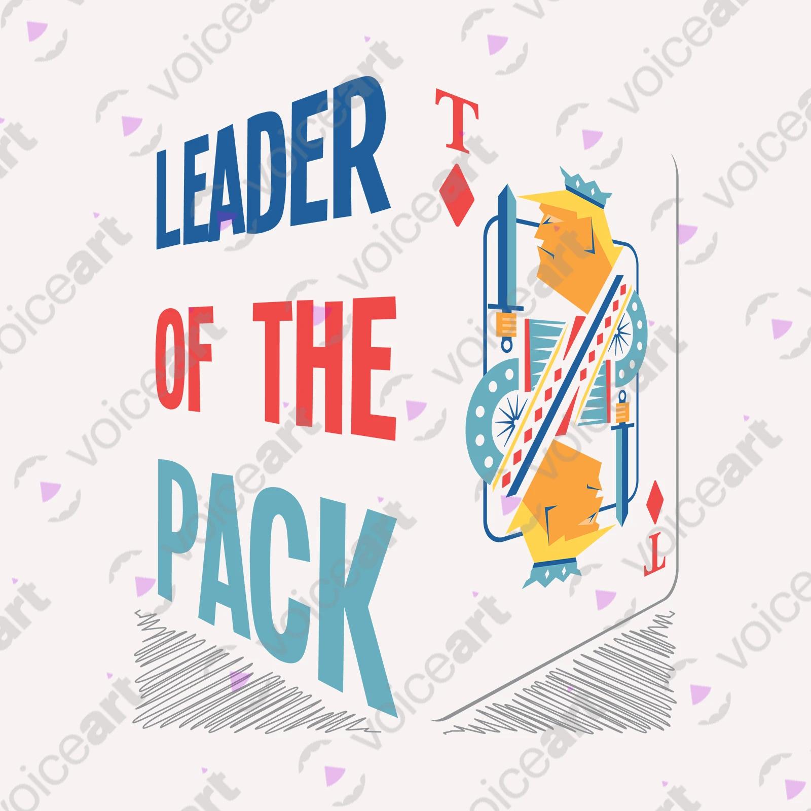 VOICEART White Watermark President Donald Trump King of Diamonds Funny Political T-Shirt Premium Leader of the Pack