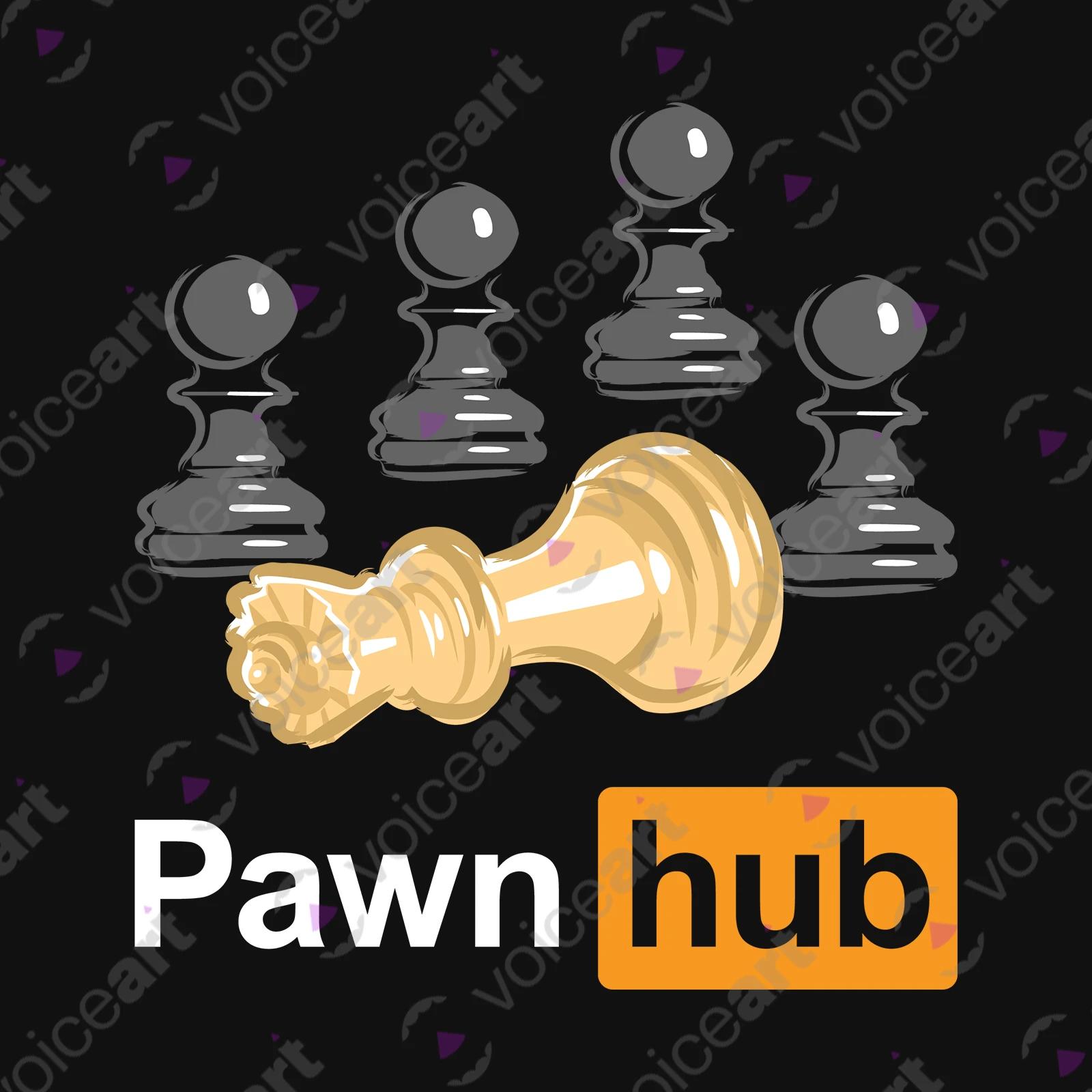 VOICEART Black Watermark Chess Pieces Funny T-Shirt with Premium Quality Graphic Dark Humor Board Game Pawn Hub Tee