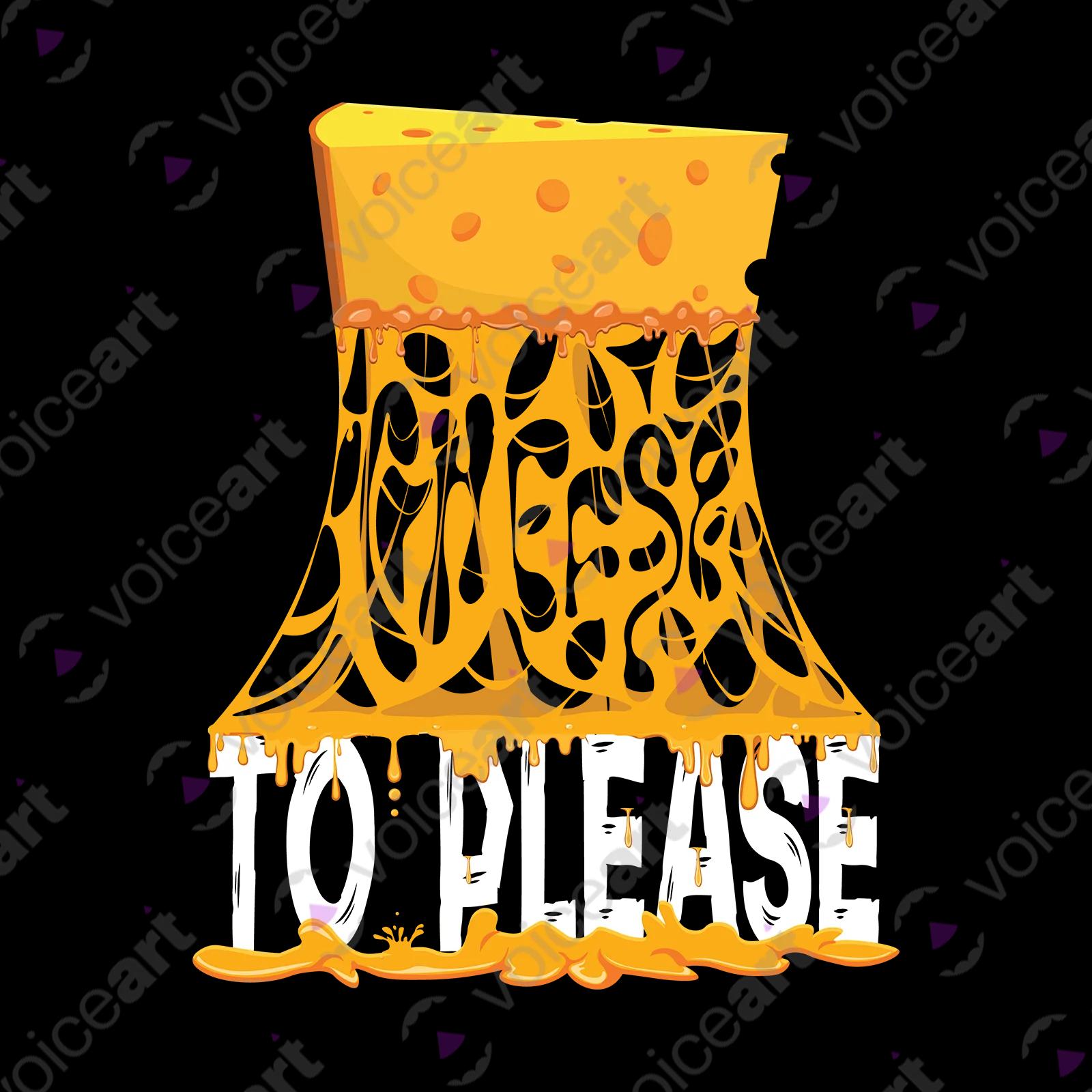 VOICEART Black Watermark Swiss Cheese Funny T-Shirt Premium Quality Graphic and Design Food Themed Cheesy Wordplay Tee
