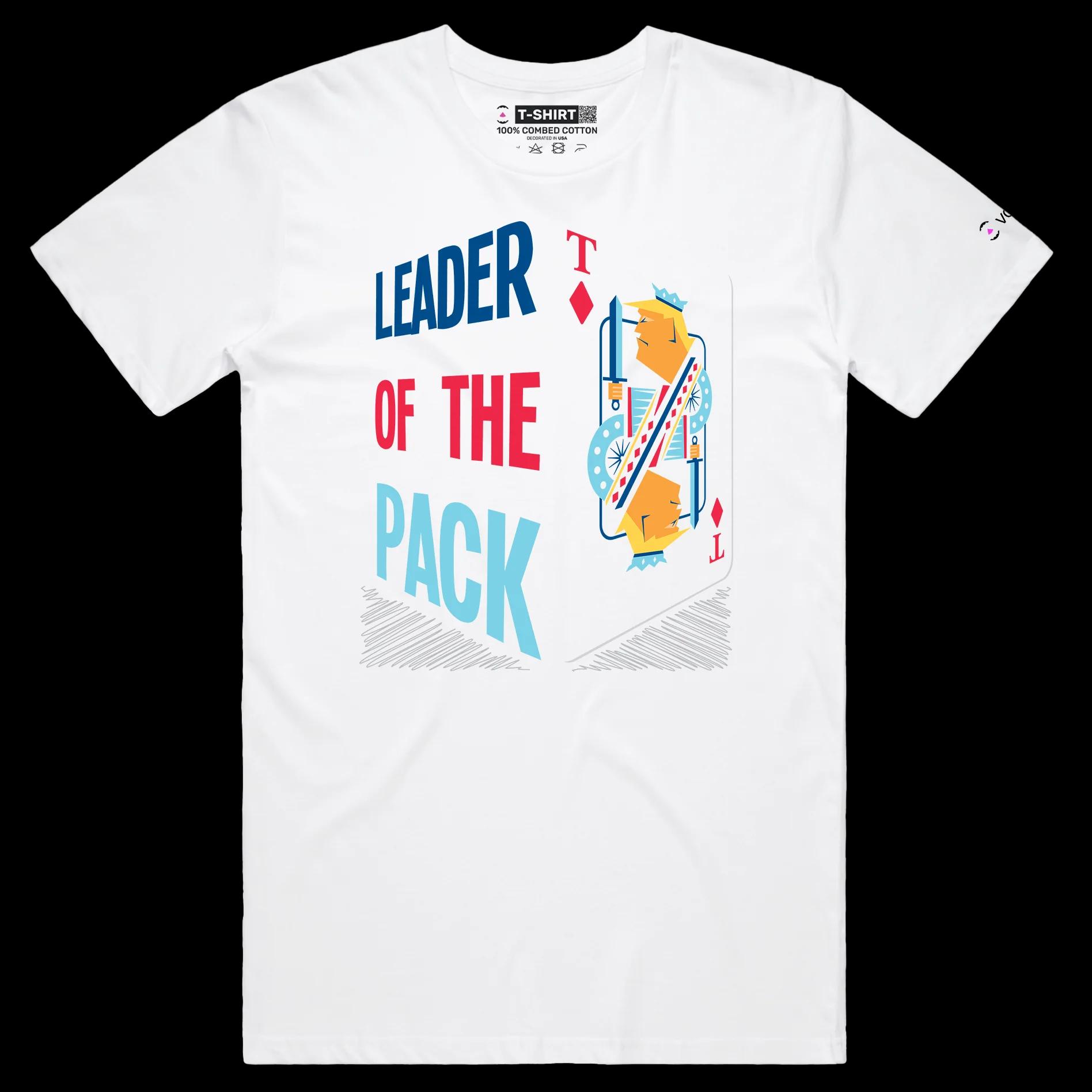 VOICEART White Male Regular President Donald Trump King of Diamonds Funny Political T-Shirt Premium Leader of the Pack