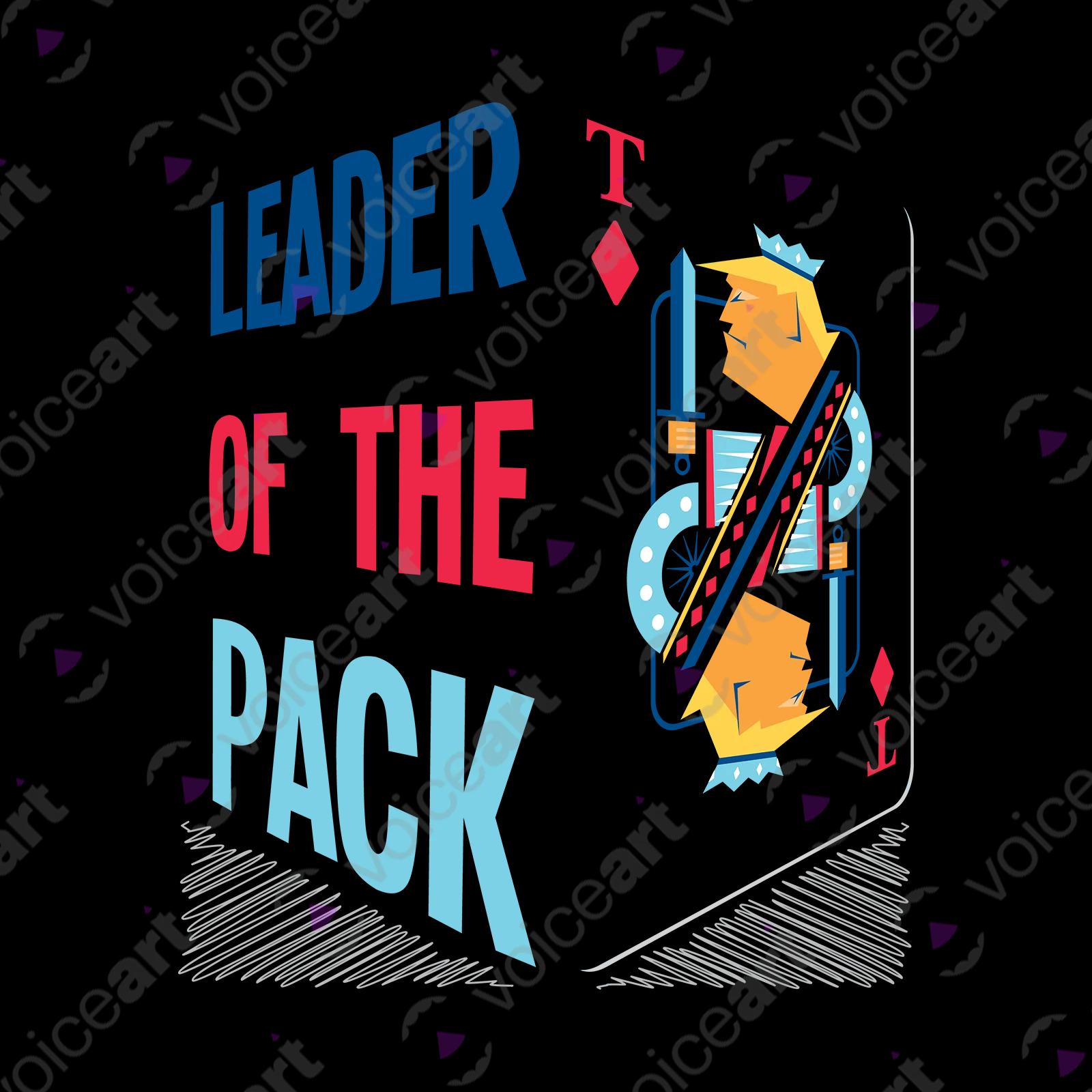 VOICEART Black Watermark President Donald Trump King of Diamonds Funny Political T-Shirt Premium Leader of the Pack
