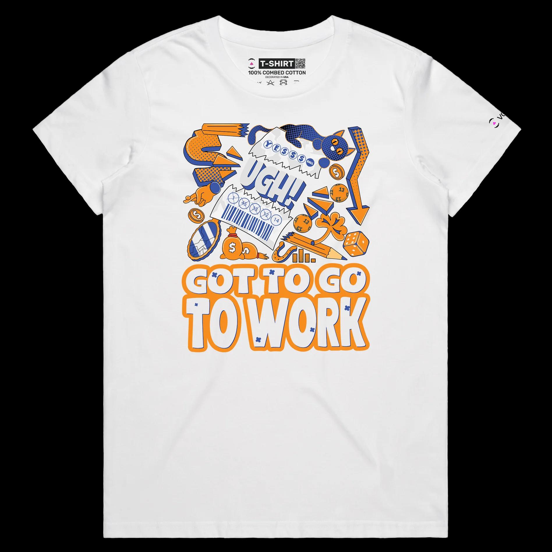 VOICEART White Female Regular Ripped Lottery Ticket Funny T-Shirt with Premium Graphic Design Gambling and Finances Tee