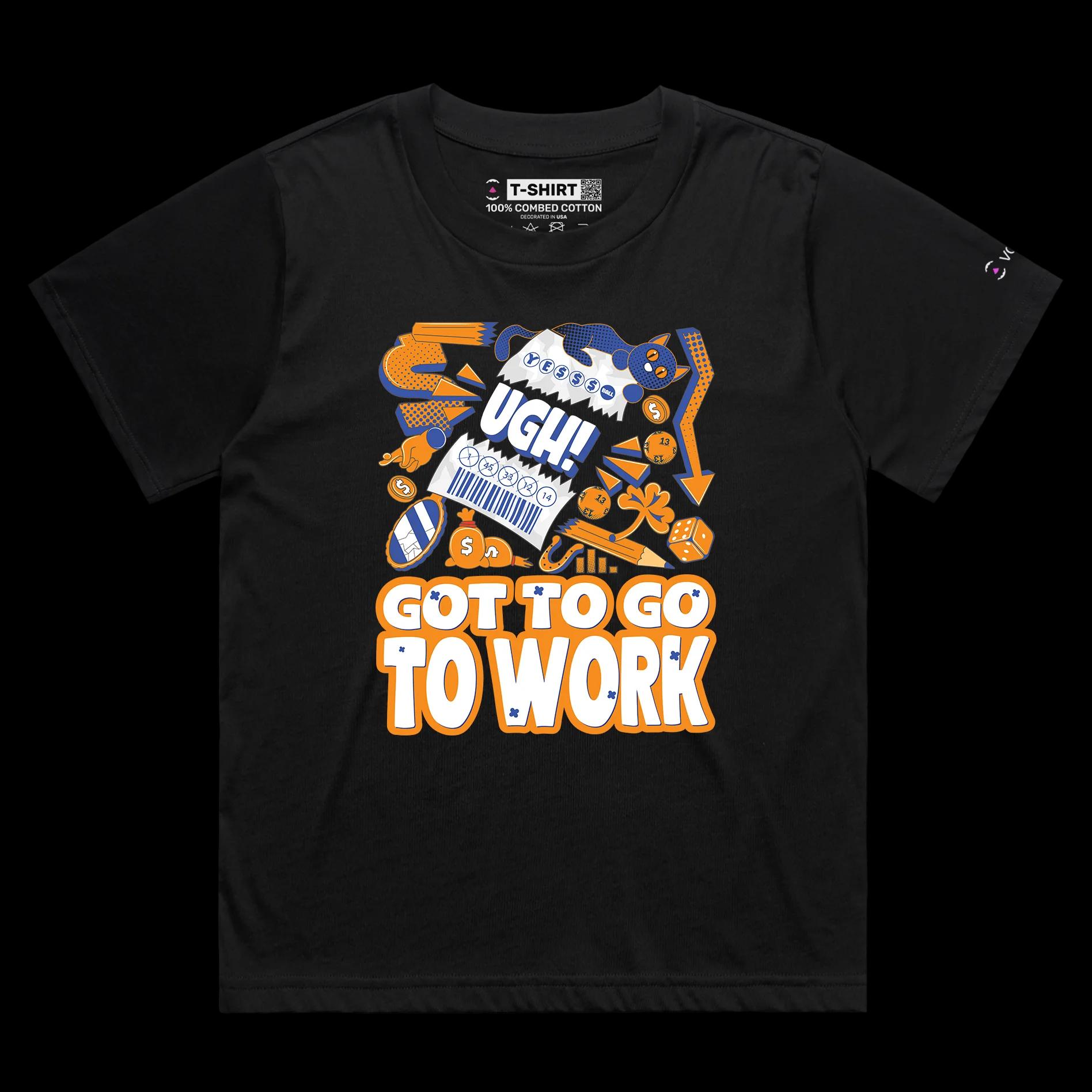 VOICEART Black Female Loose Ripped Lottery Ticket Funny T-Shirt with Premium Graphic Design Gambling and Finances Tee
