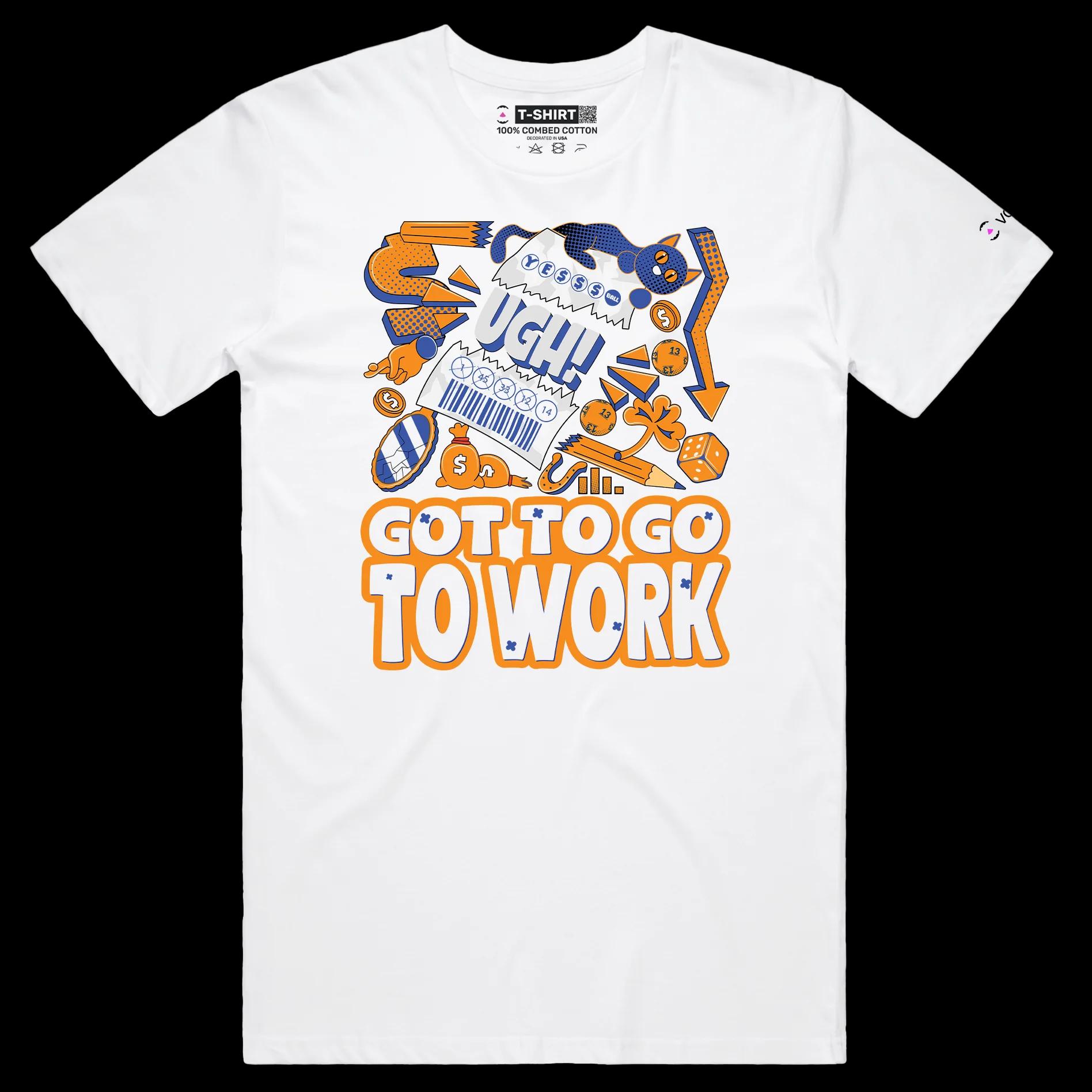 VOICEART White Male Regular Ripped Lottery Ticket Funny T-Shirt with Premium Graphic Design Gambling and Finances Tee