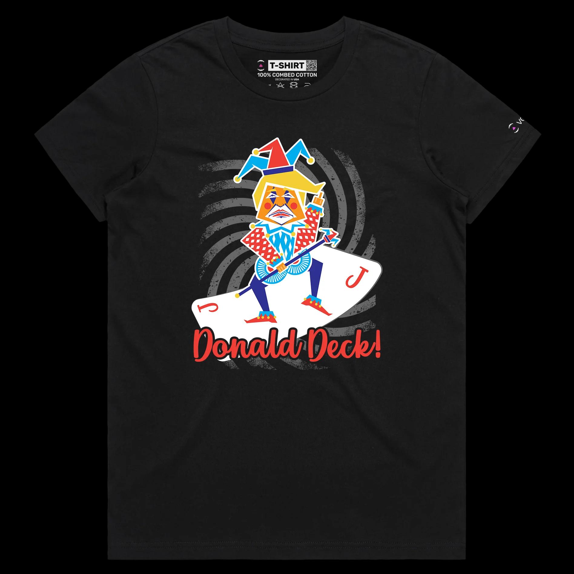 VOICEART Black Female Regular President Donald Trump Jester Playing Cards Funny Political Shirt Premium Graphic Donald Deck