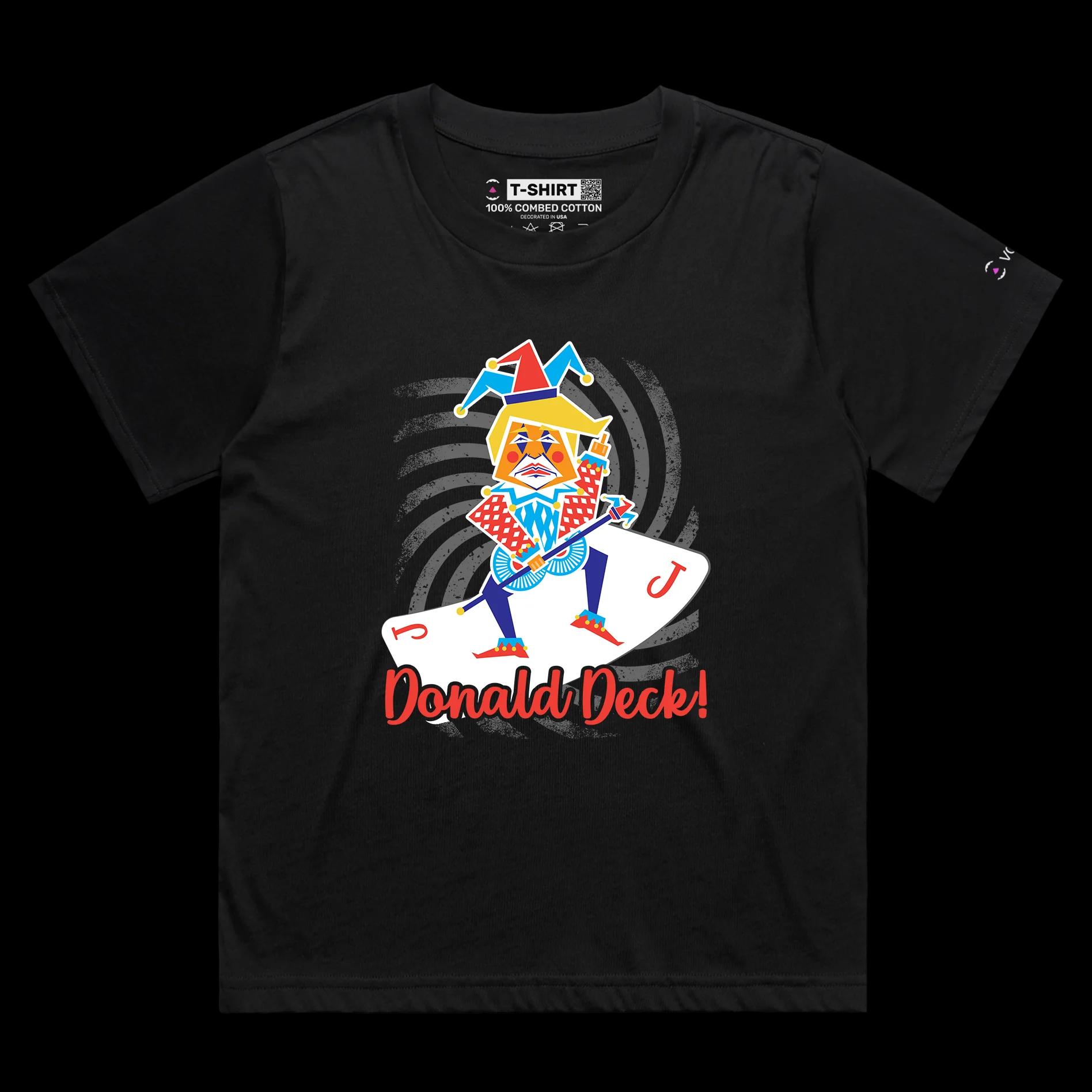 VOICEART Black Female Loose President Donald Trump Jester Playing Cards Funny Political Shirt Premium Graphic Donald Deck