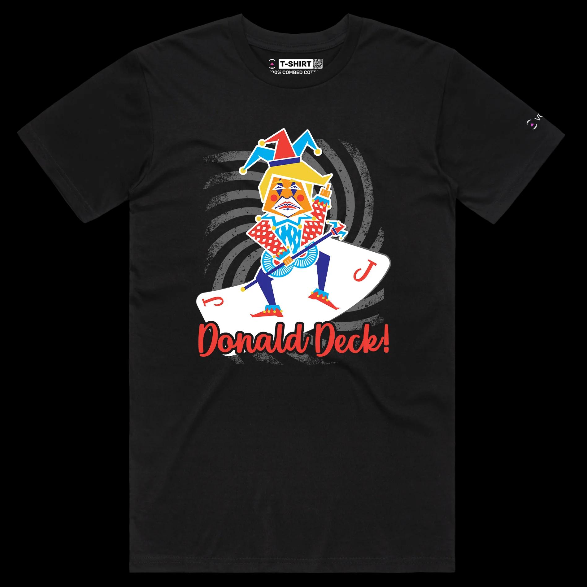 VOICEART Black Male Regular President Donald Trump Jester Playing Cards Funny Political Shirt Premium Graphic Donald Deck