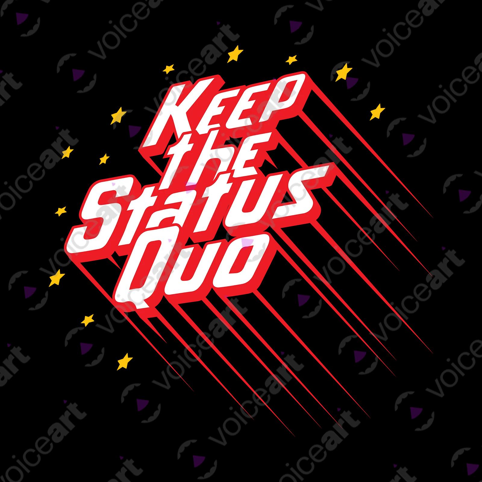 VOICEART Black Watermark Status Quo Rock Music TShirt Premium Quality Graphic Design Francis Rossi Quo Shuffle 1960s Tee