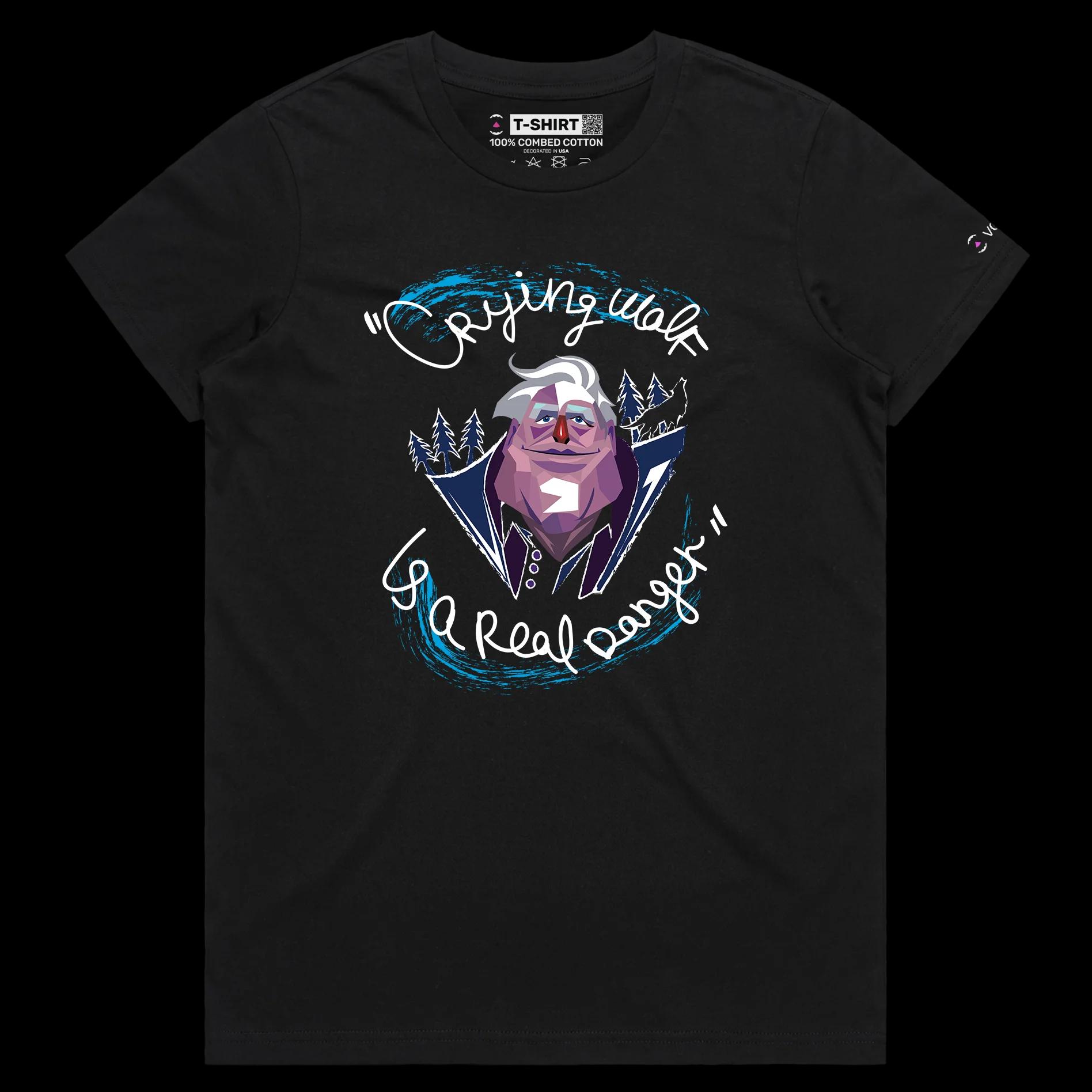 VOICEART Black Female Regular David Attenborough Nature and Geography T-Shirt with Premium Quality Graphic Earth Survival