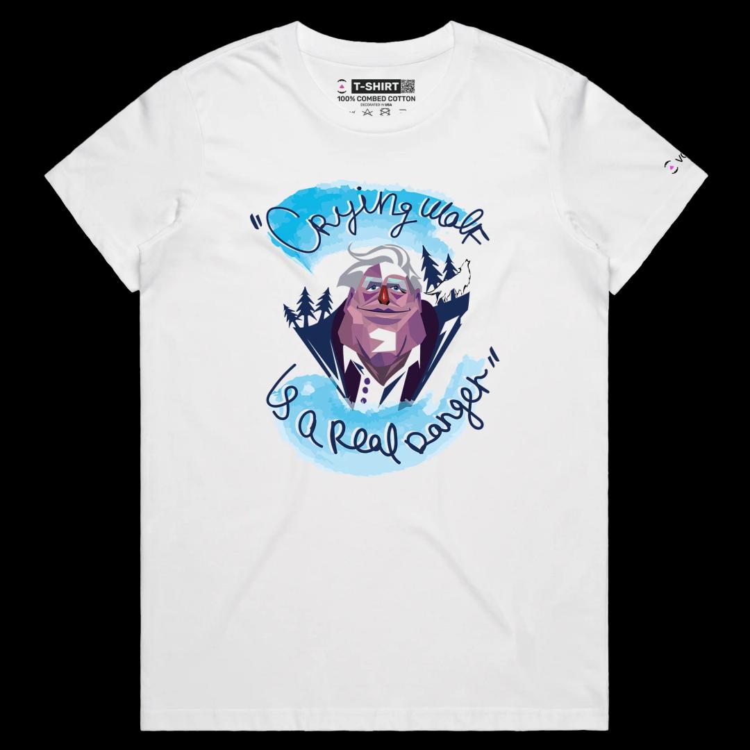 VOICEART White Female Regular David Attenborough Nature and Geography T-Shirt with Premium Quality Graphic Earth Survival