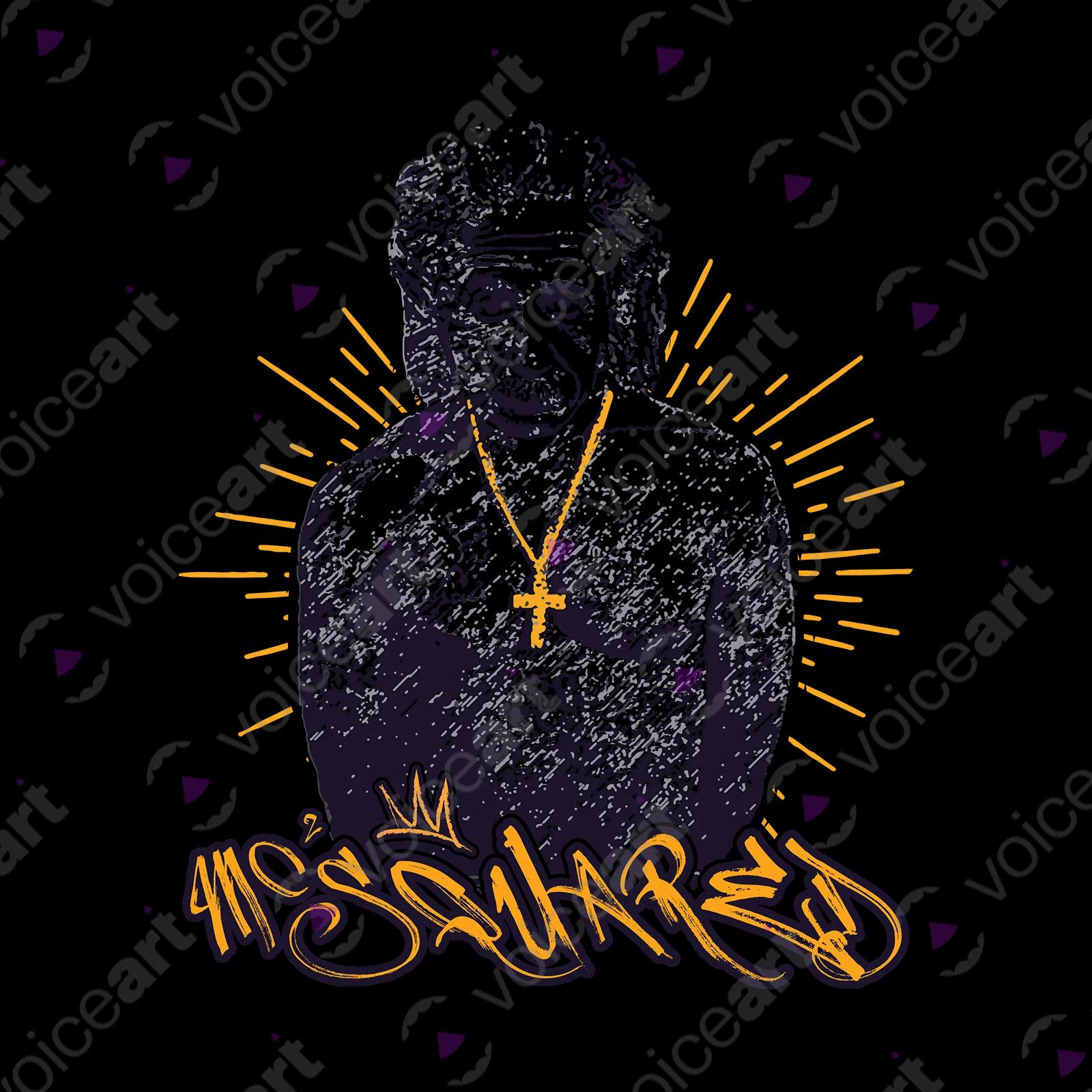 VOICEART White Watermark Einstein as a Rapper Funny Science Shirt with Premium Graphic Physics Nobel Prize Wordplay Tee