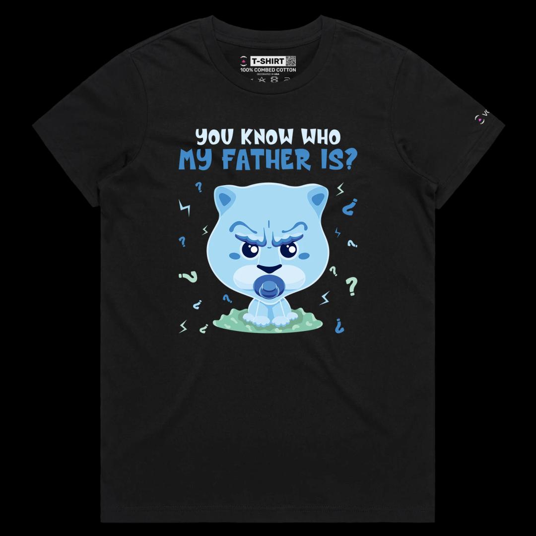 VOICEART Black Female Regular Cute Lion Cub Funny Animals Shirt Premium Graphic Gay Pride Tee with Play on Words Cute Lio v1