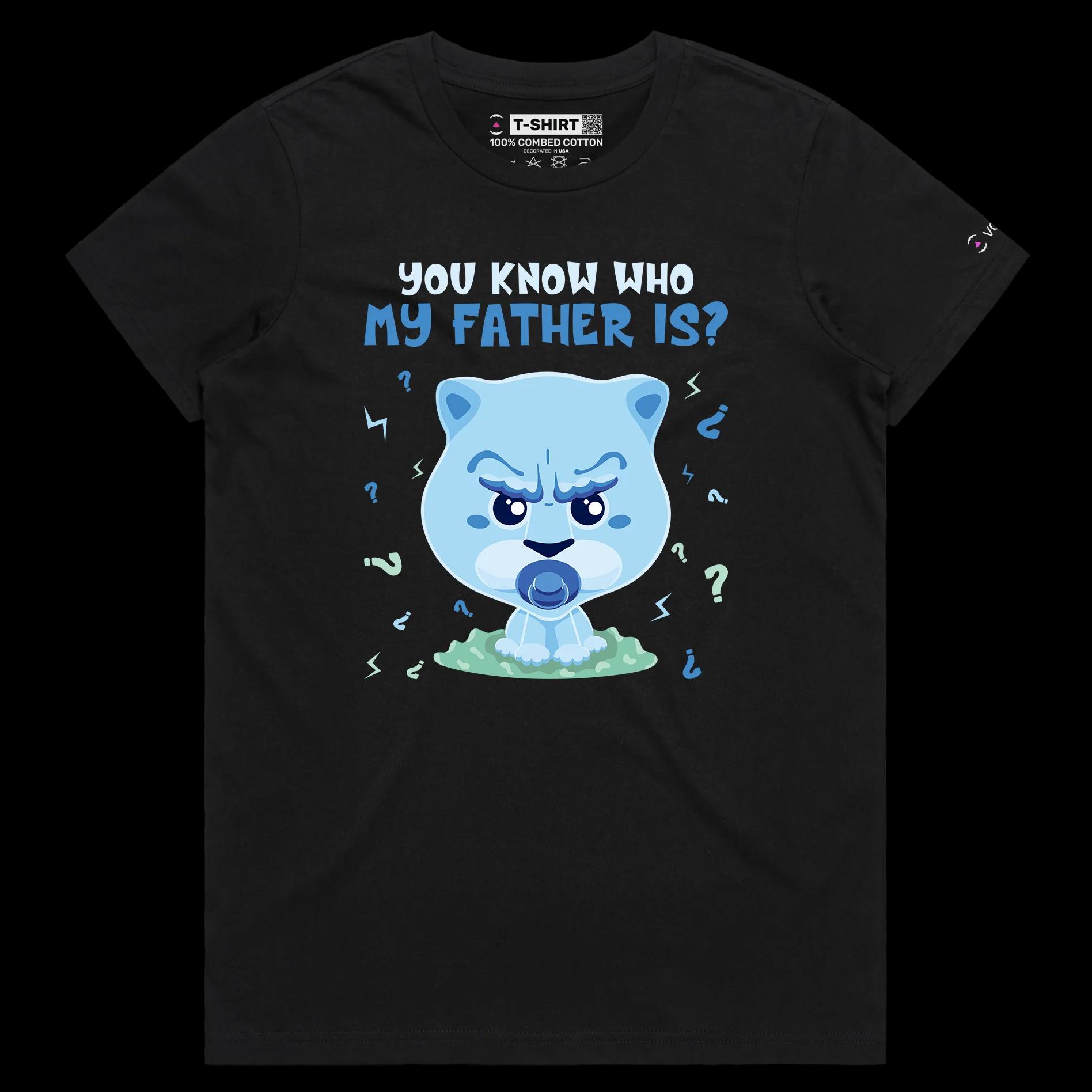 VOICEART Black Female Regular Cute Lion Cub Funny Animals Shirt Premium Graphic Gay Pride Tee with Play on Words Cute Lio v1