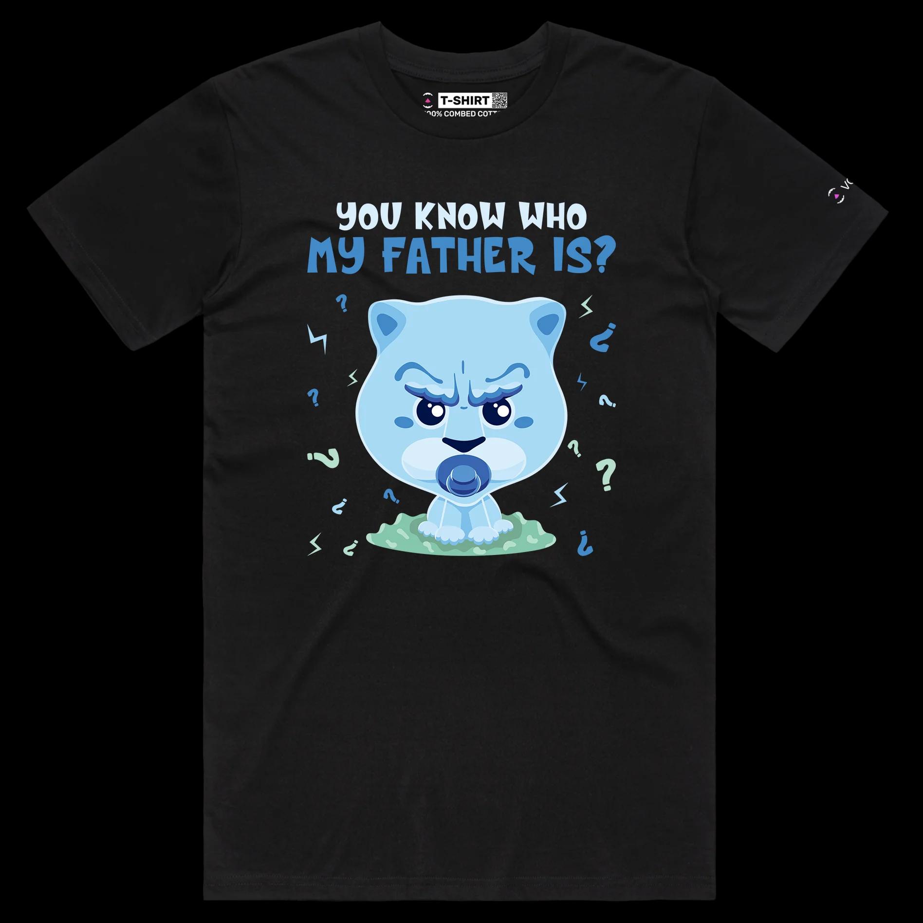 VOICEART Black Male Regular Cute Lion Cub Funny Animals Shirt Premium Graphic Gay Pride Tee with Play on Words Cute Lio v1