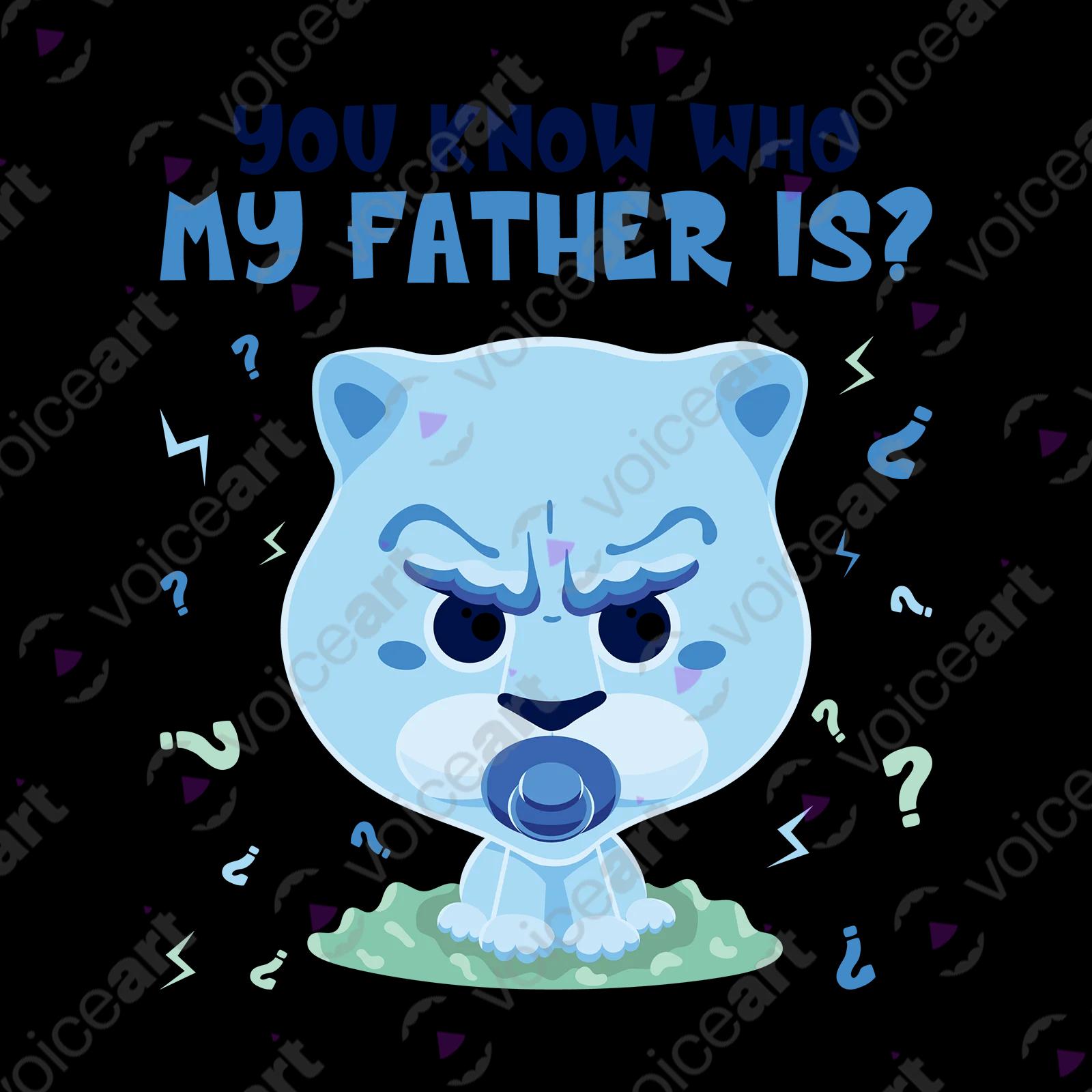 VOICEART White Watermark Cute Lion Cub Funny Animals Shirt Premium Graphic Gay Pride Tee with Play on Words Cute Lio v1