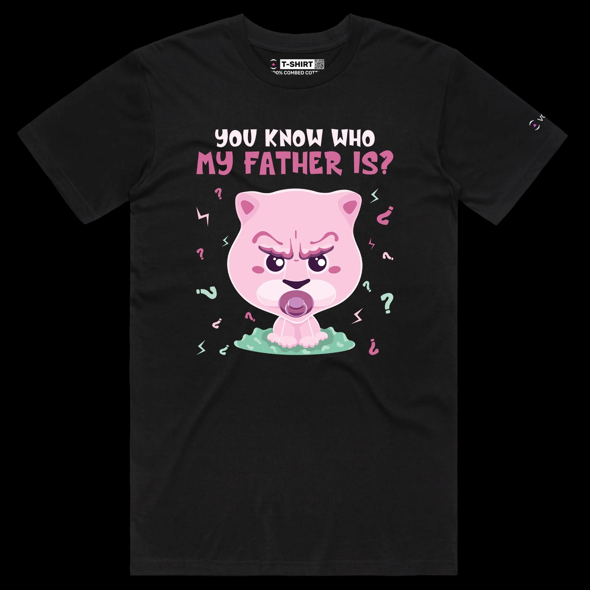 VOICEART Black Male Regular Cute Lion Cub Funny Animals Shirt Premium Graphic Gay Pride Tee with Play on Words Cute Lio v2