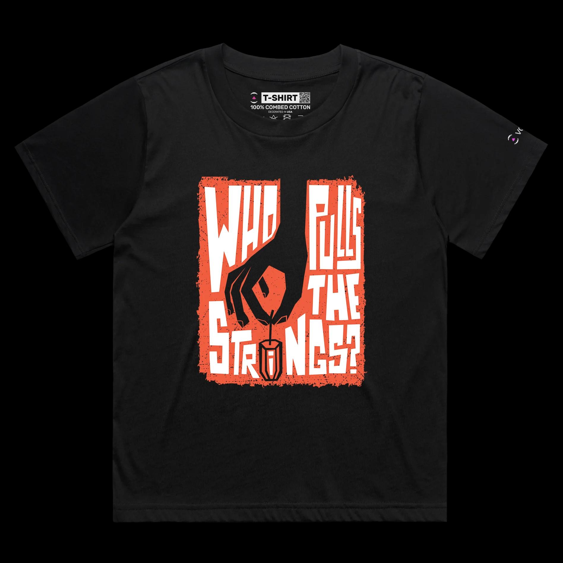 VOICEART Black Female Loose Tampons and Periods Health T-Shirt with Premium Quality Graphic Female Menstrual Cycle Tee v1