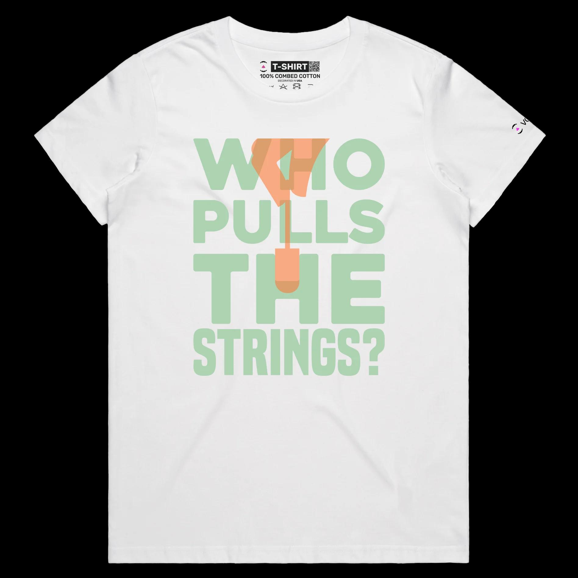 VOICEART White Female Regular Tampons and Periods Health T-Shirt with Premium Quality Graphic Female Menstrual Cycle Tee v2