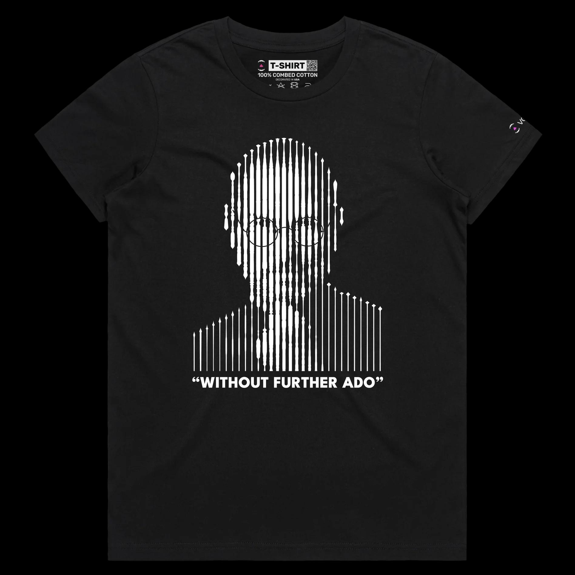 VOICEART Black Female Regular Jobs Businessman Motivational Shirt with Premium Graphic Famous Apple Quote with Play on Words