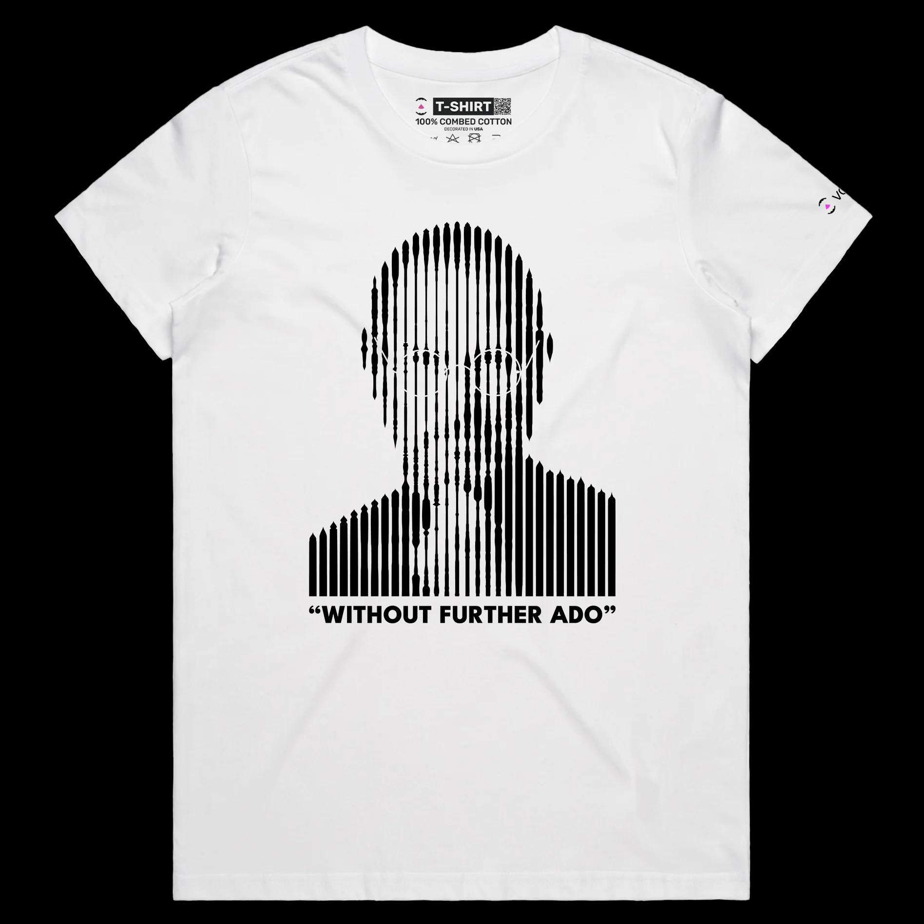 VOICEART White Female Regular Jobs Businessman Motivational Shirt with Premium Graphic Famous Apple Quote with Play on Words
